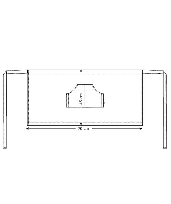 Kentaur apron with pockets, Olive Green, Olive Green, large image number 2