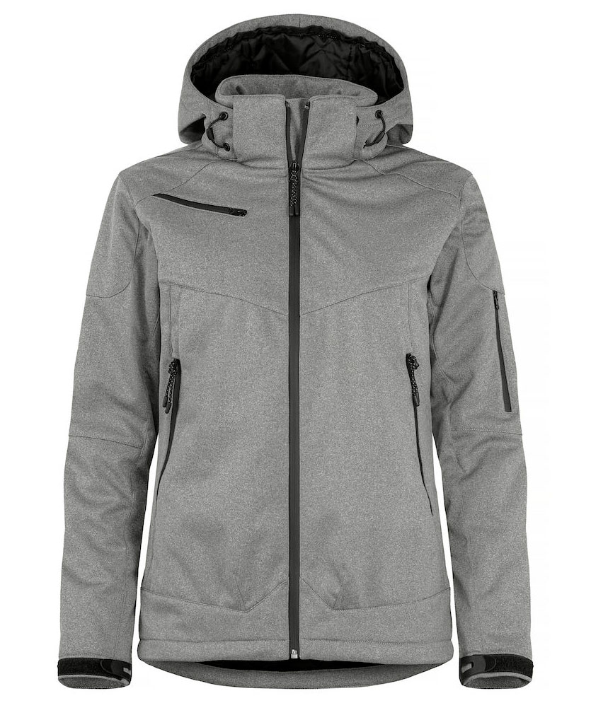 Clique Grayland dame softshelljakke, Anthracite melange, Anthracite melange, swatch