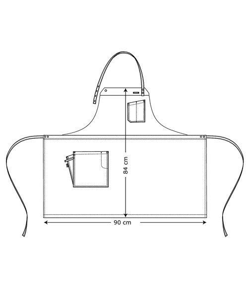 Kentaur Raw Latzsch&uuml;rze mit Taschen, Dunkelgrau, Dunkelgrau, large image number 2