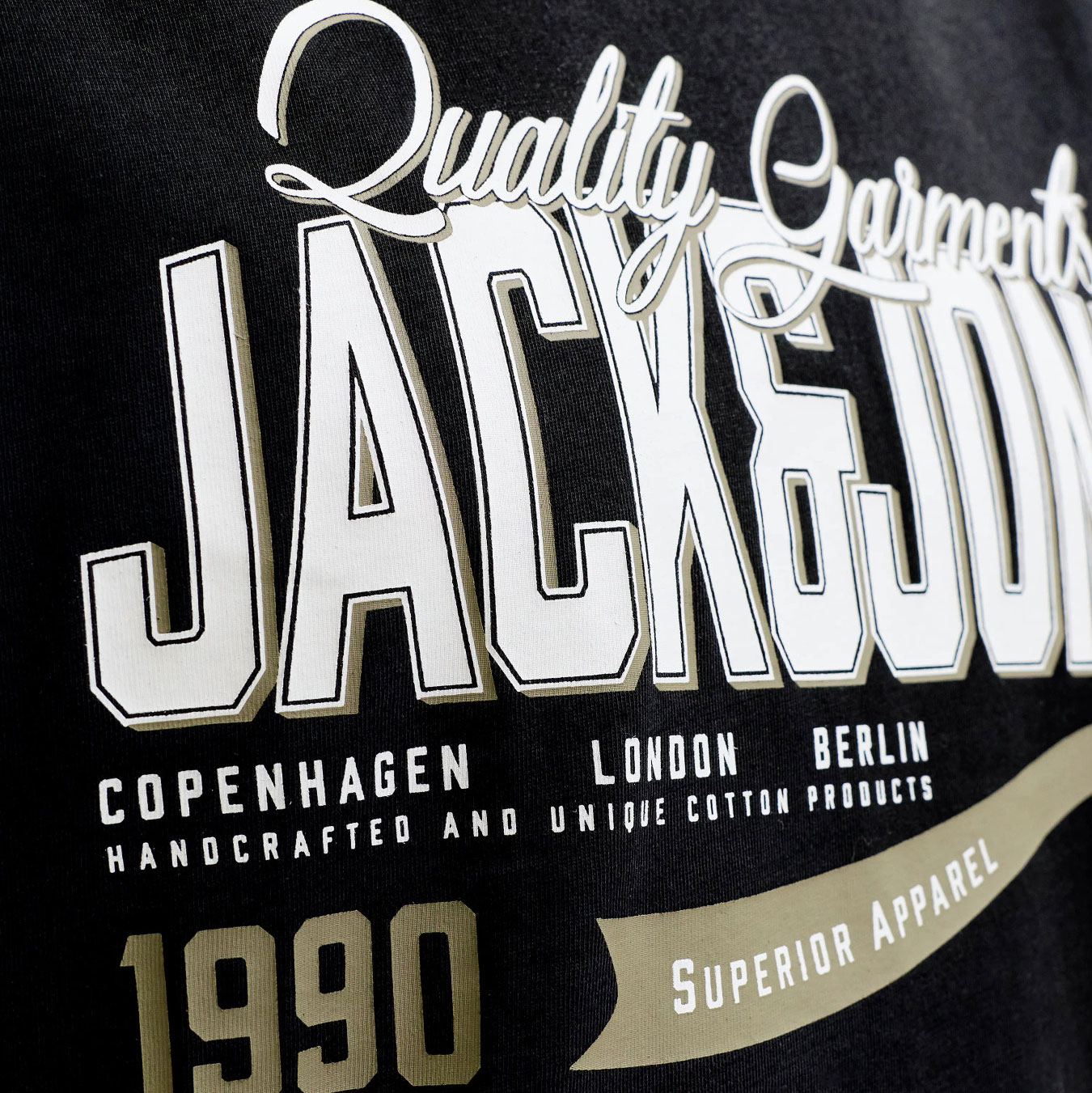 Jack & Jones JJELOGO T-skjorte, Svart, large image number 5