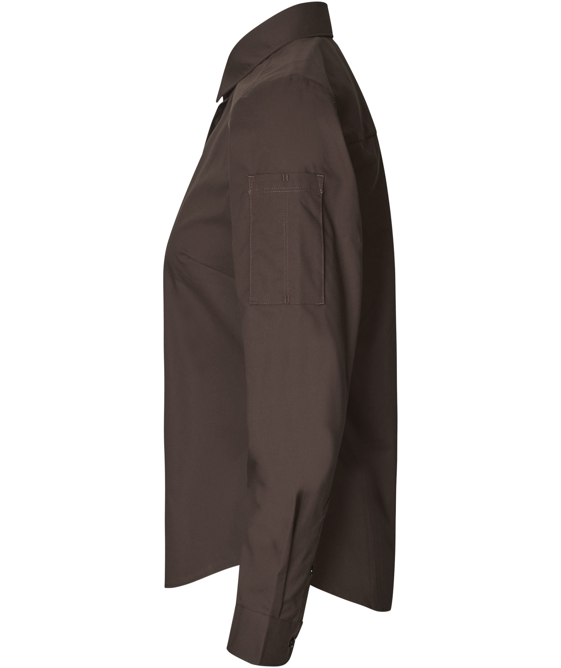 Seven Seas Poplin Regular fit skjorta dam, Mocca, large image number 2