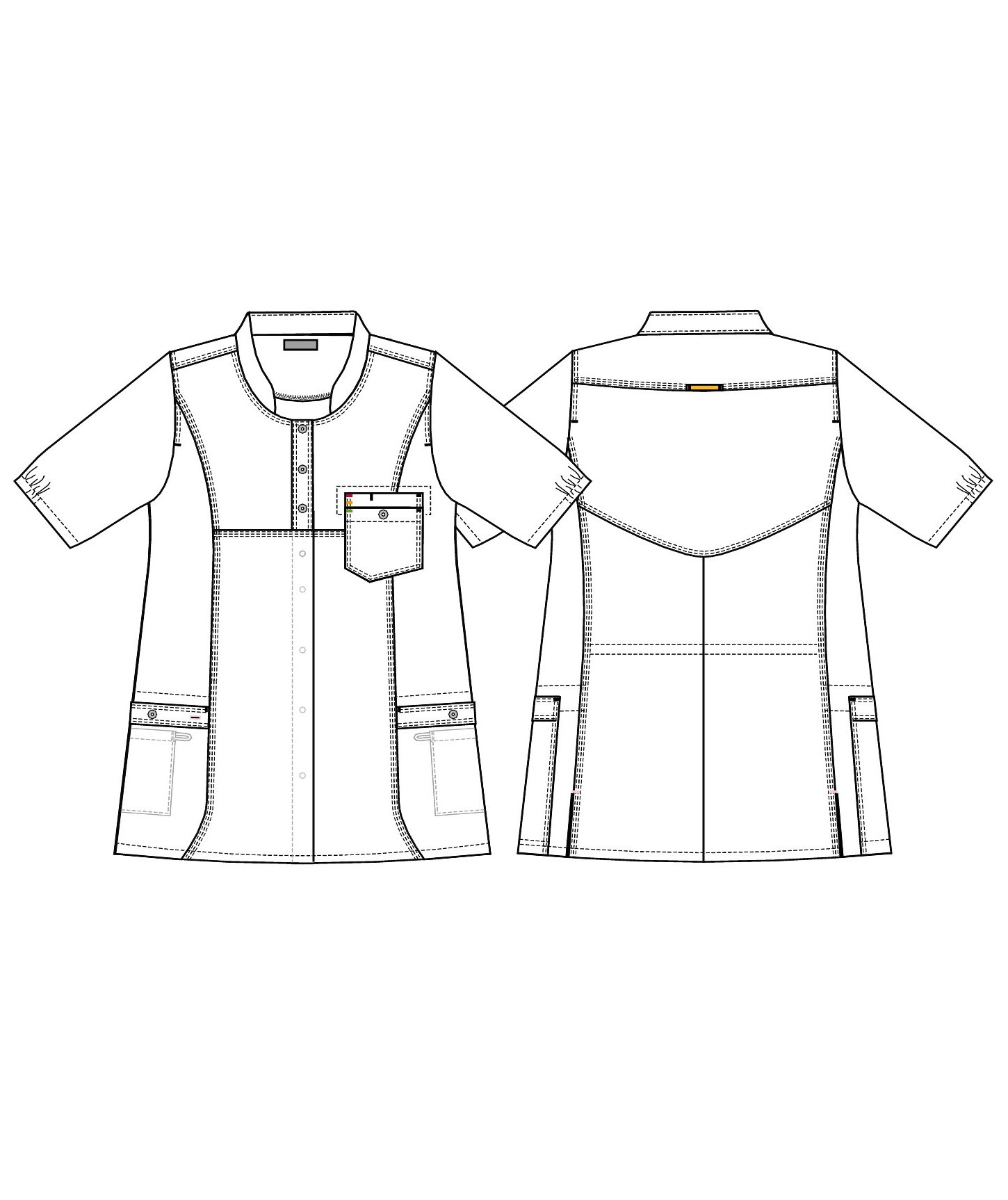 Kentaur kortermet dame funksjonsskjorte, Gr&aring;, large image number 3