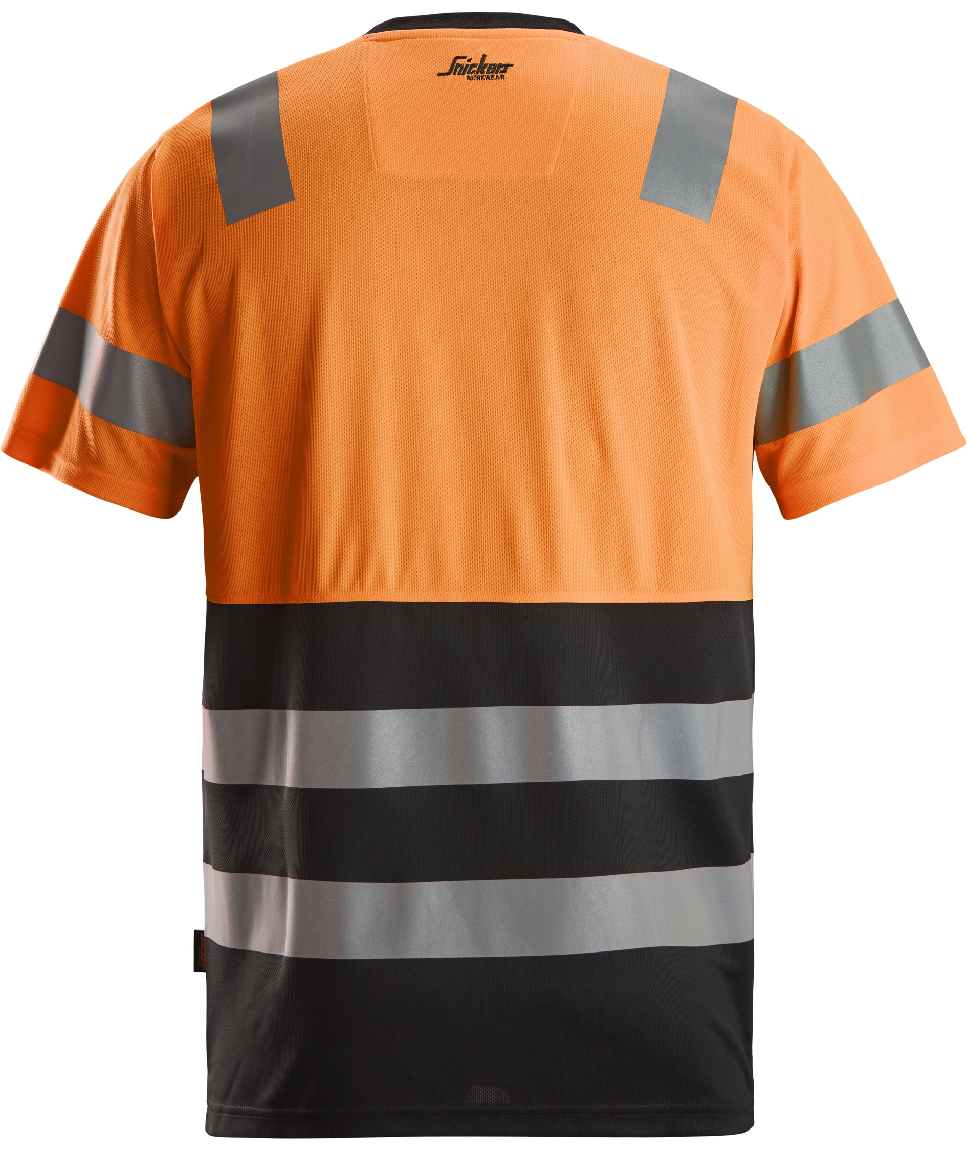 Snickers T-shirt 2535, Svart/Hi-vis Orange, large image number 1