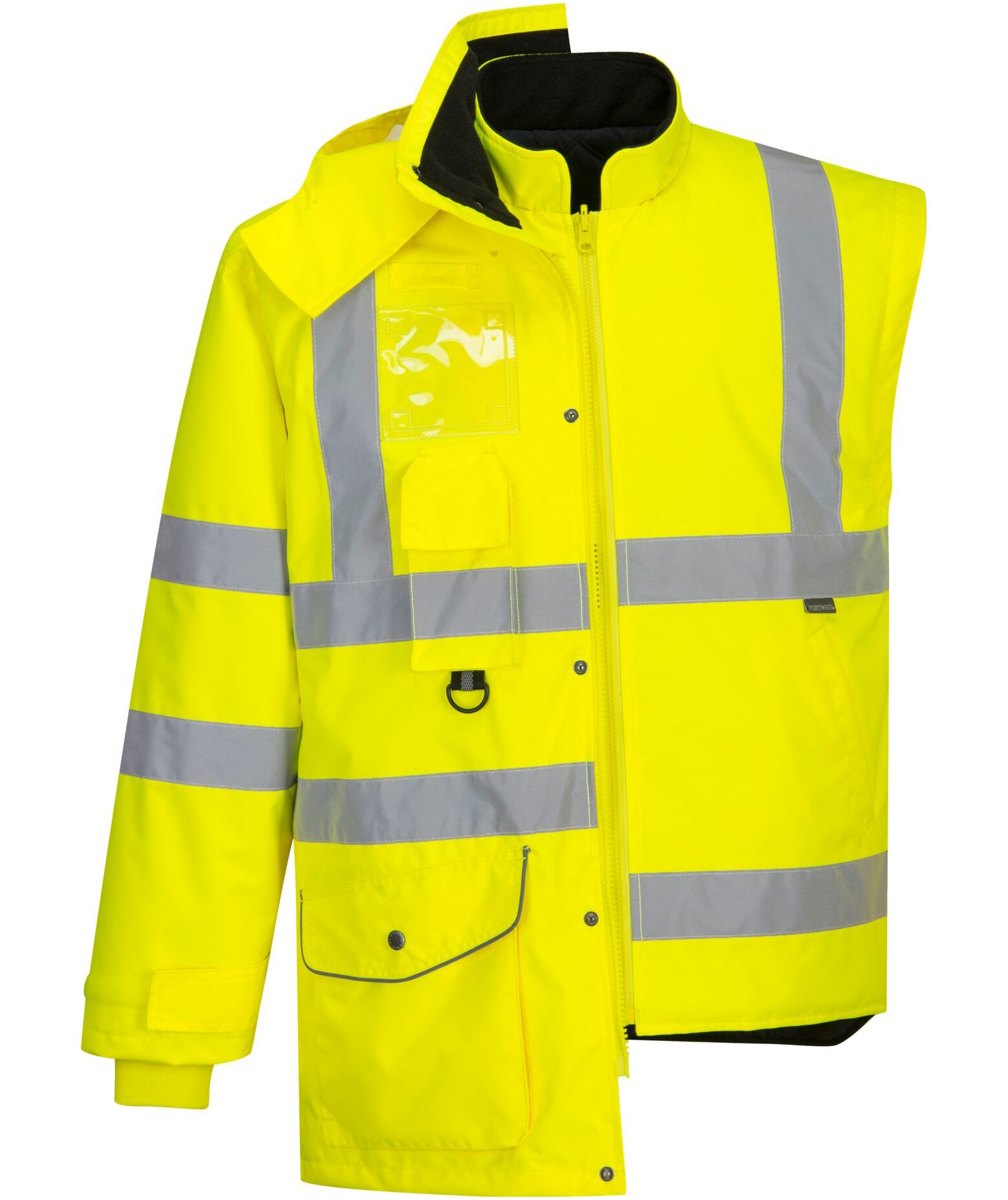 Portwest 7-i-1 parkajakke, Hi-Vis&nbsp;Gul, large image number 2