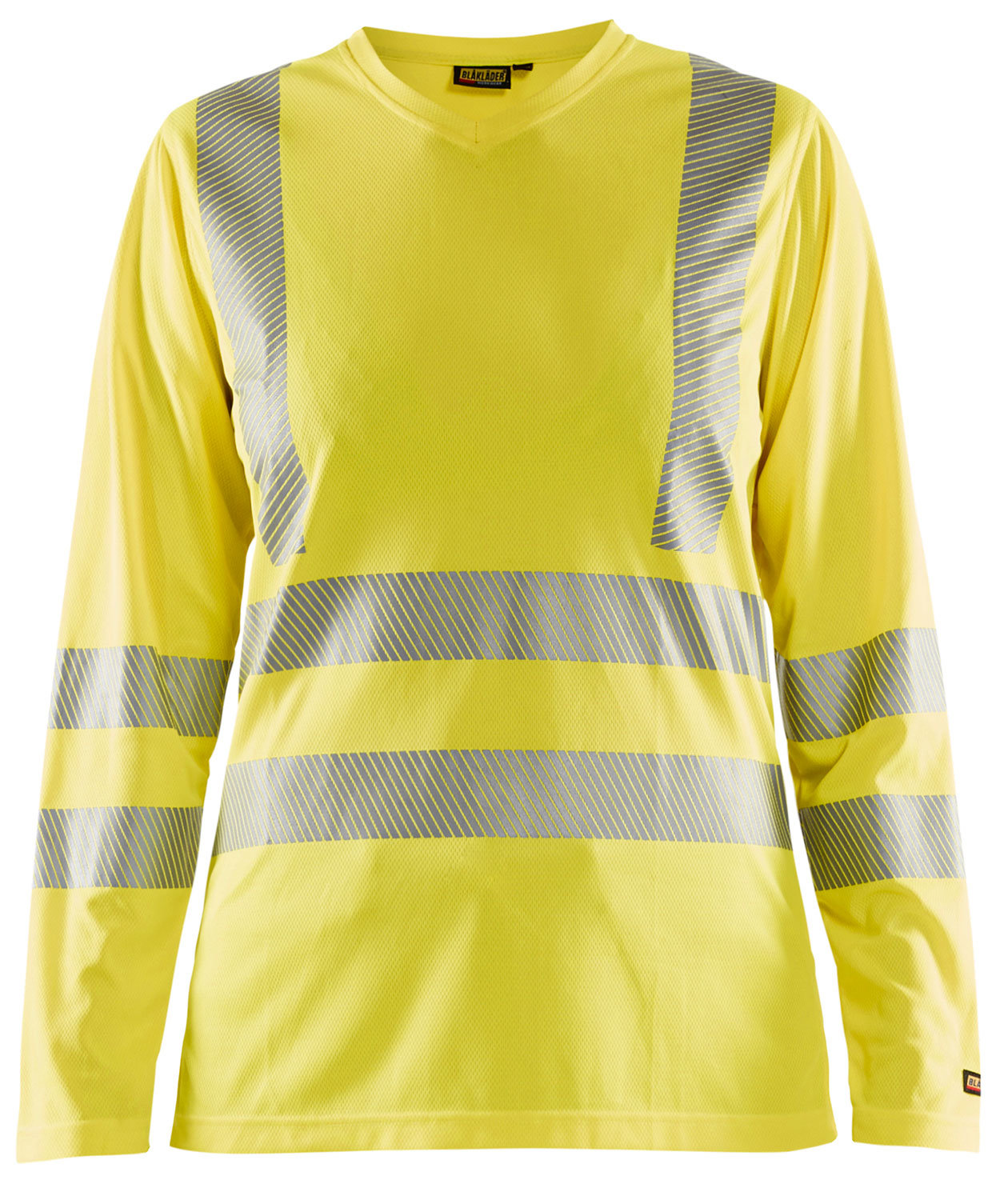 Bl&aring;kl&auml;der langermet dame T-skjorte, Hi-Vis&nbsp;Gul