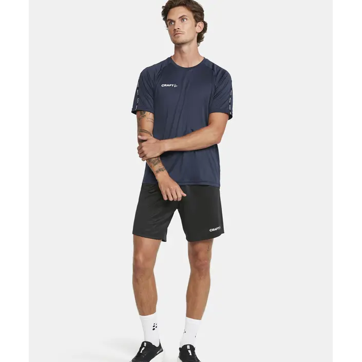 150583 Køb Craft Squad 2.0 Contrast Jersey T-shirt, Navy hos Billig-arbejdstøj.dk