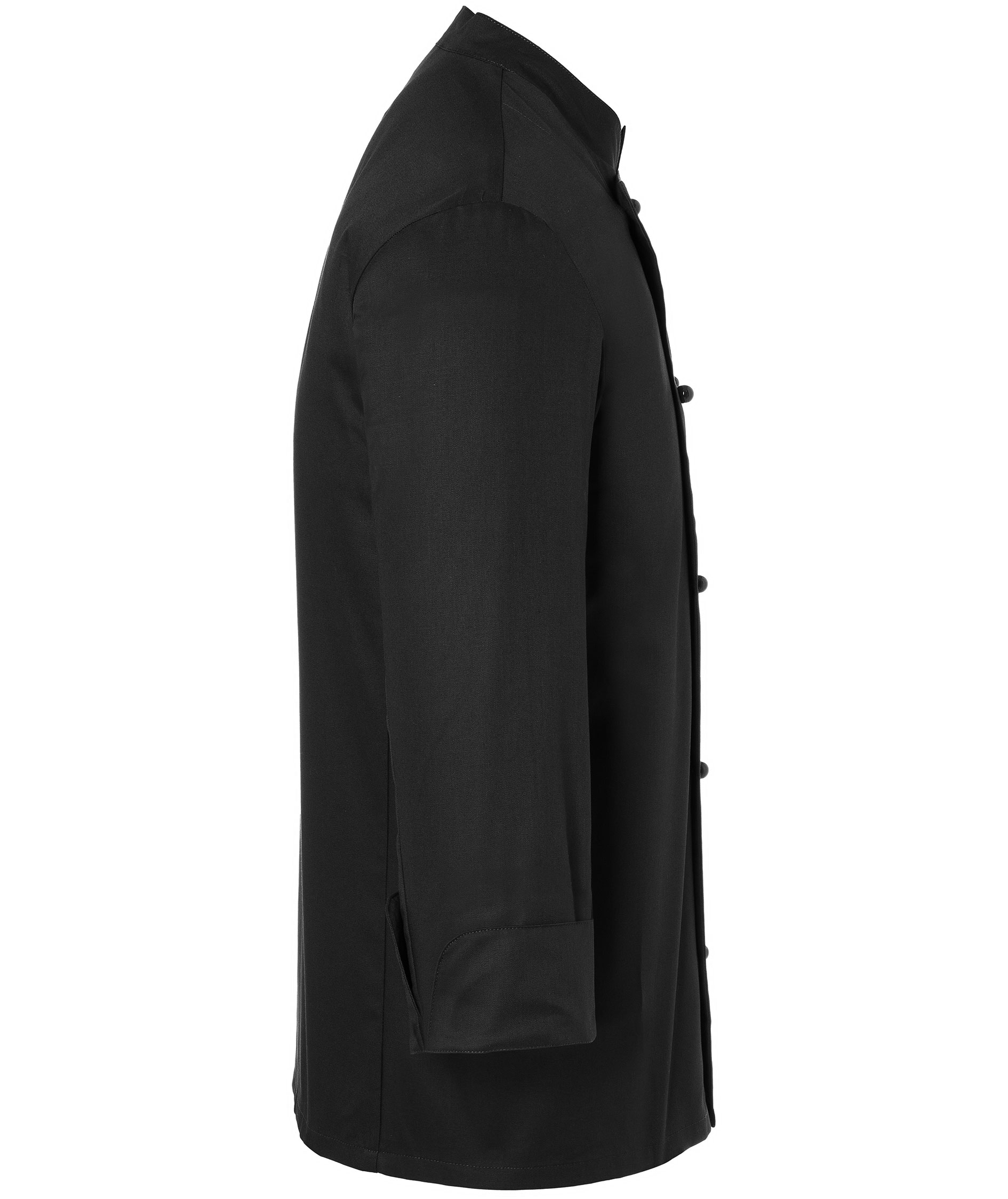 Karlowsky Thomas chefs jacket without buttons, Black, large image number 3