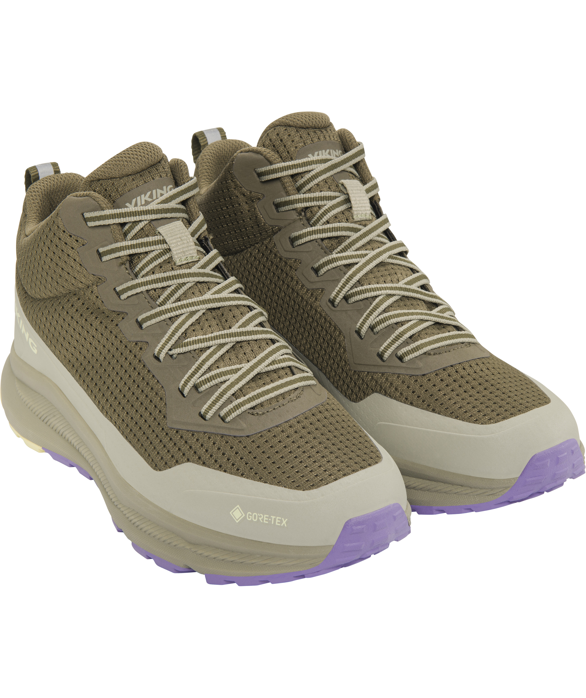 Viking Motion Mid GTX dame sneakers, Olive/lila