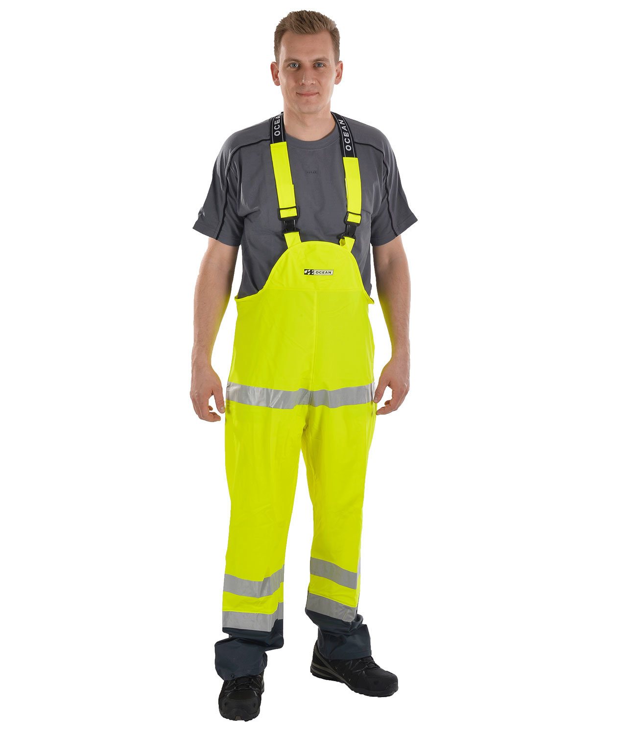 Hi-Vis yellow/marine