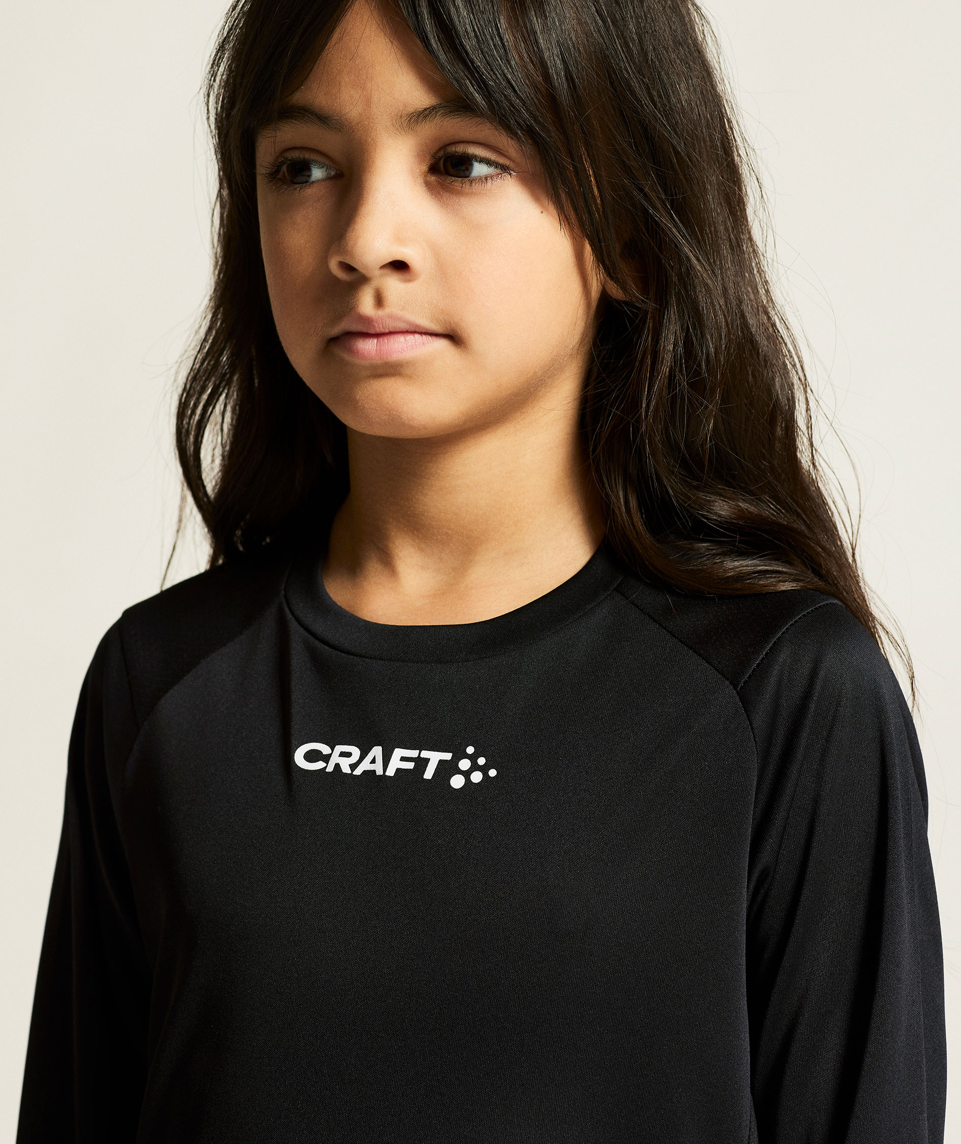 Craft Rush lang&aelig;rmet T-shirt til b&oslash;rn, Black, large image number 6