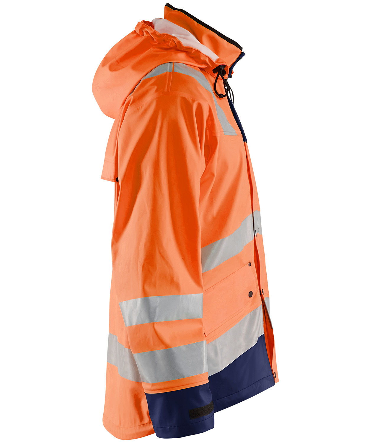 Bl&aring;kl&auml;der Heavy Weight rain jacket, Orange/Marine, large image number 3