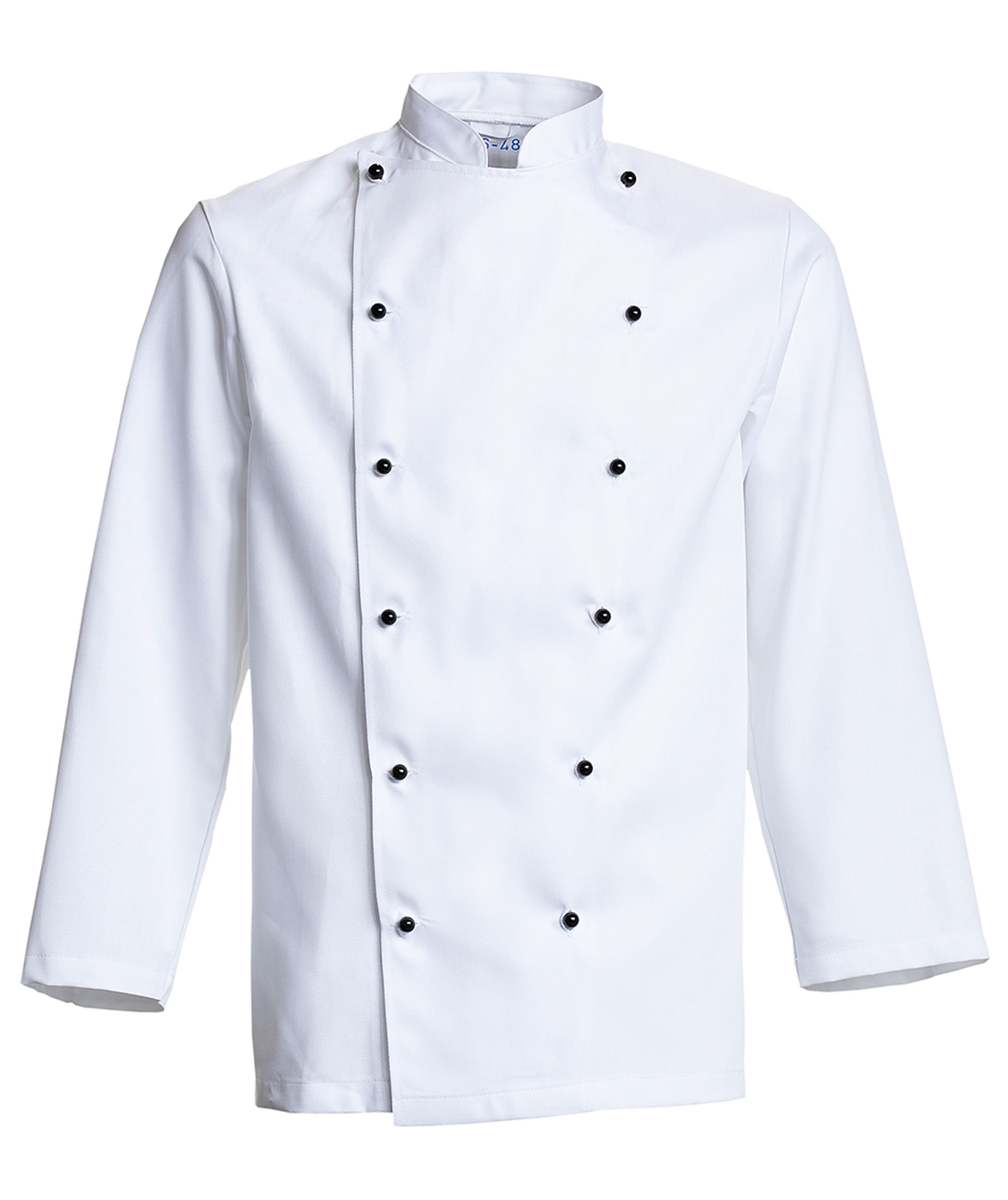 Nybo Workwear Gourmet kockjacka utan knappar, Vit