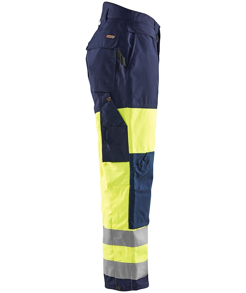 Bl&aring;kl&auml;der winter work trousers, Hi-vis Yellow/Marine, large image number 2