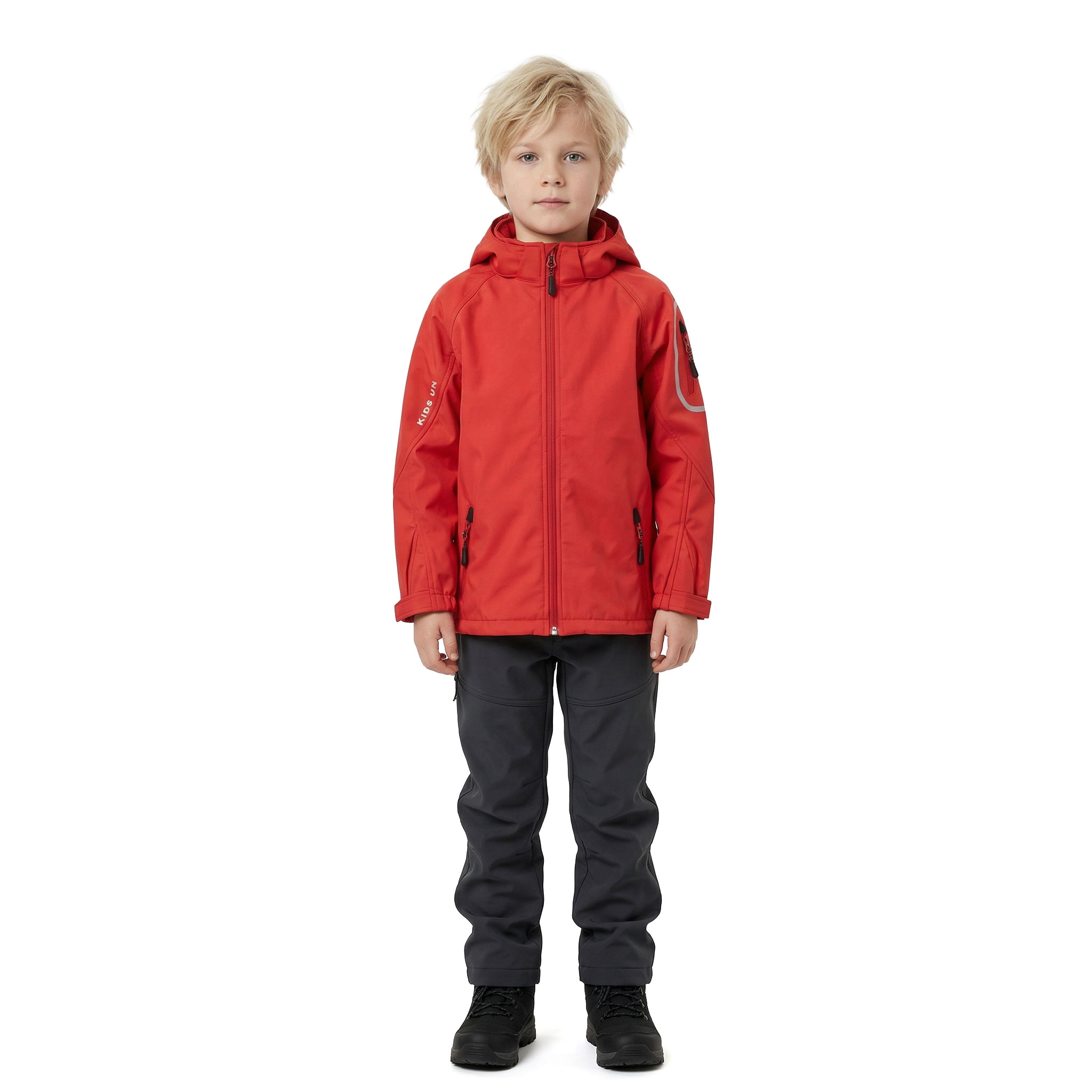 Ocean Tech softshelljakke til b&oslash;rn, R&oslash;d