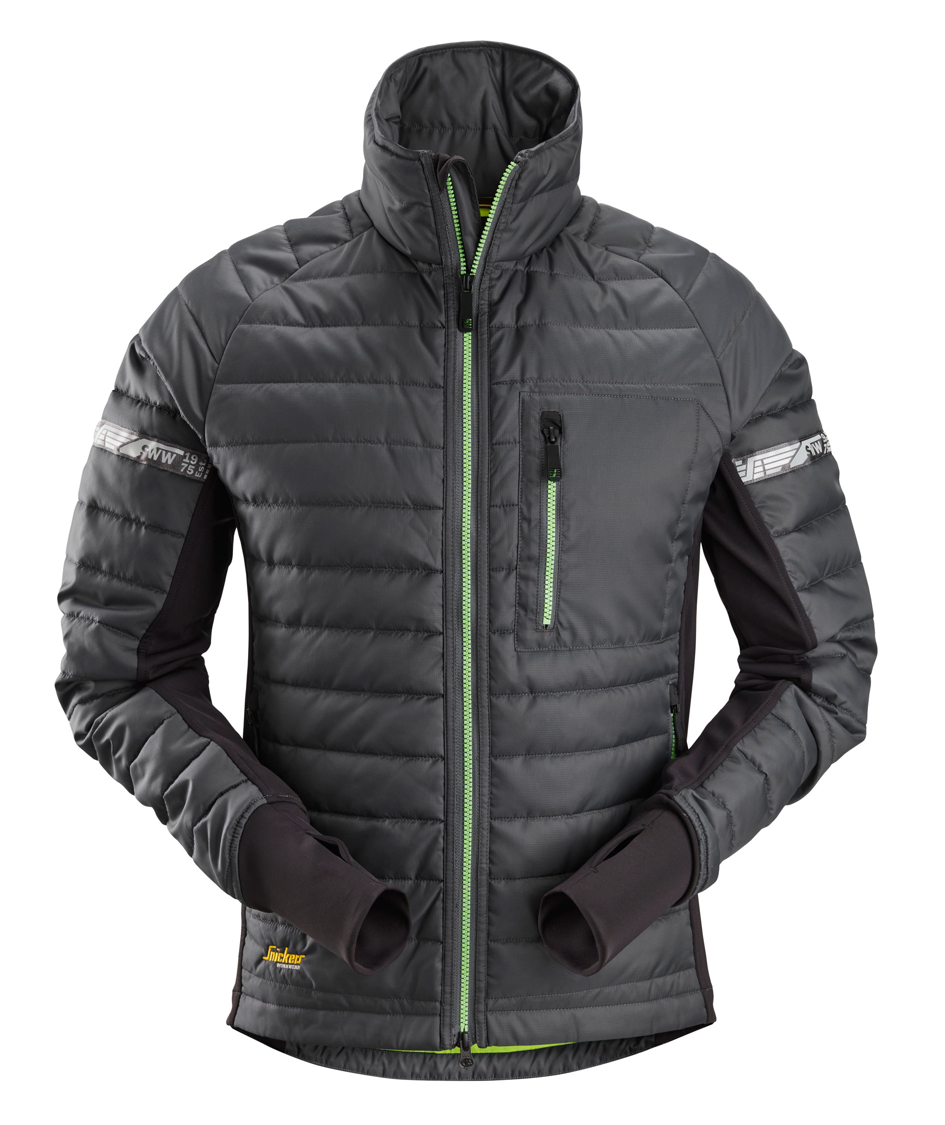 Snickers AllroundWork 37.5&reg; insulator jakke 8101, St&aring;lgr&aring;/Svart, St&aring;lgr&aring;/Svart, swatch