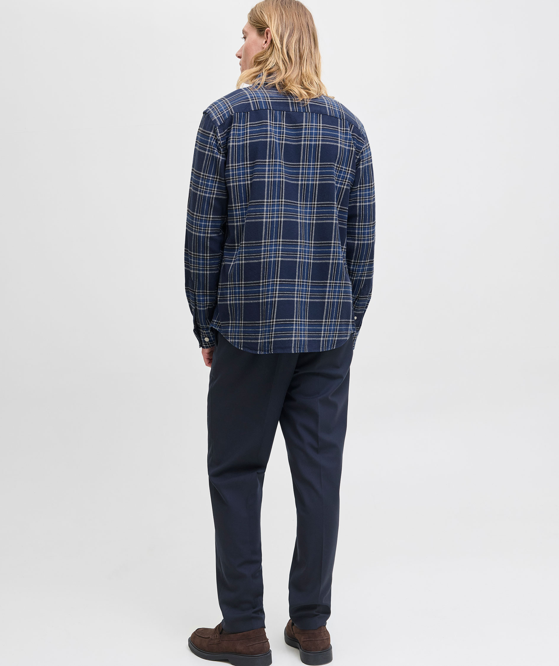 Jack & Jones Premium JPRBLUBROOK CHECK skjorte, Dark navy, large image number 2