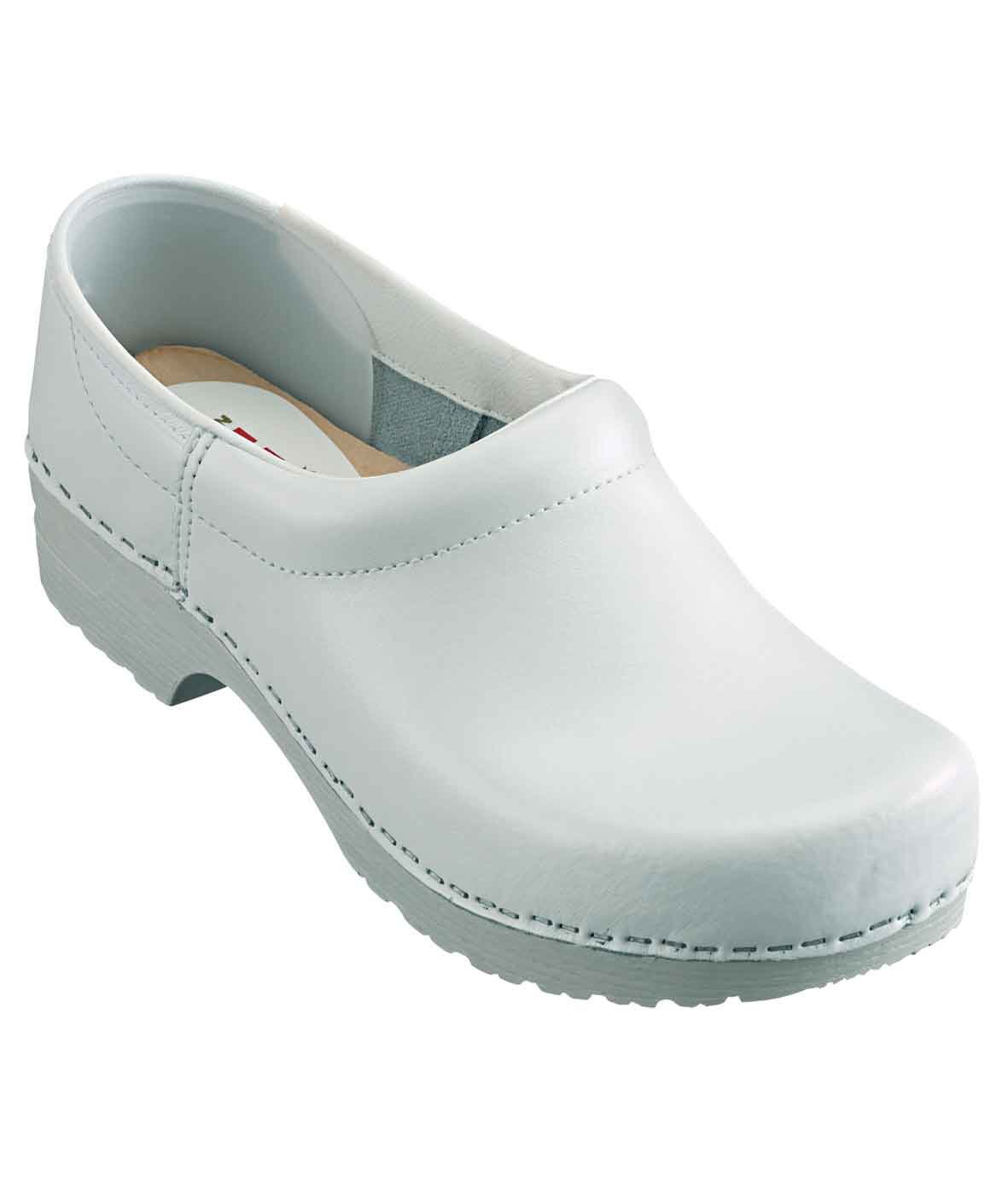 Euro-Dan PU-Fin&eacute;r tr&auml;skor med h&auml;lkappa O2, Vit