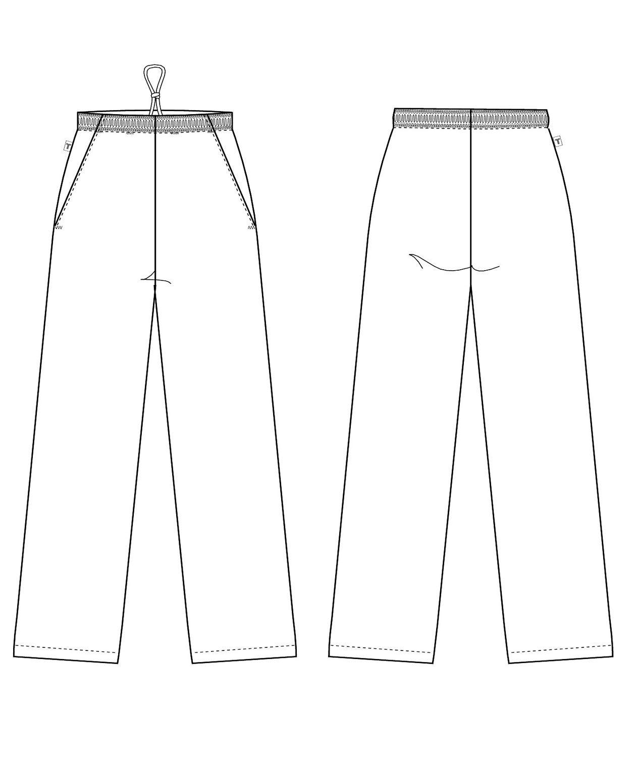 Kentaur joggingbukser benl&aelig;ngde 80 cm, Pepitatern Sort/Hvid, large image number 2