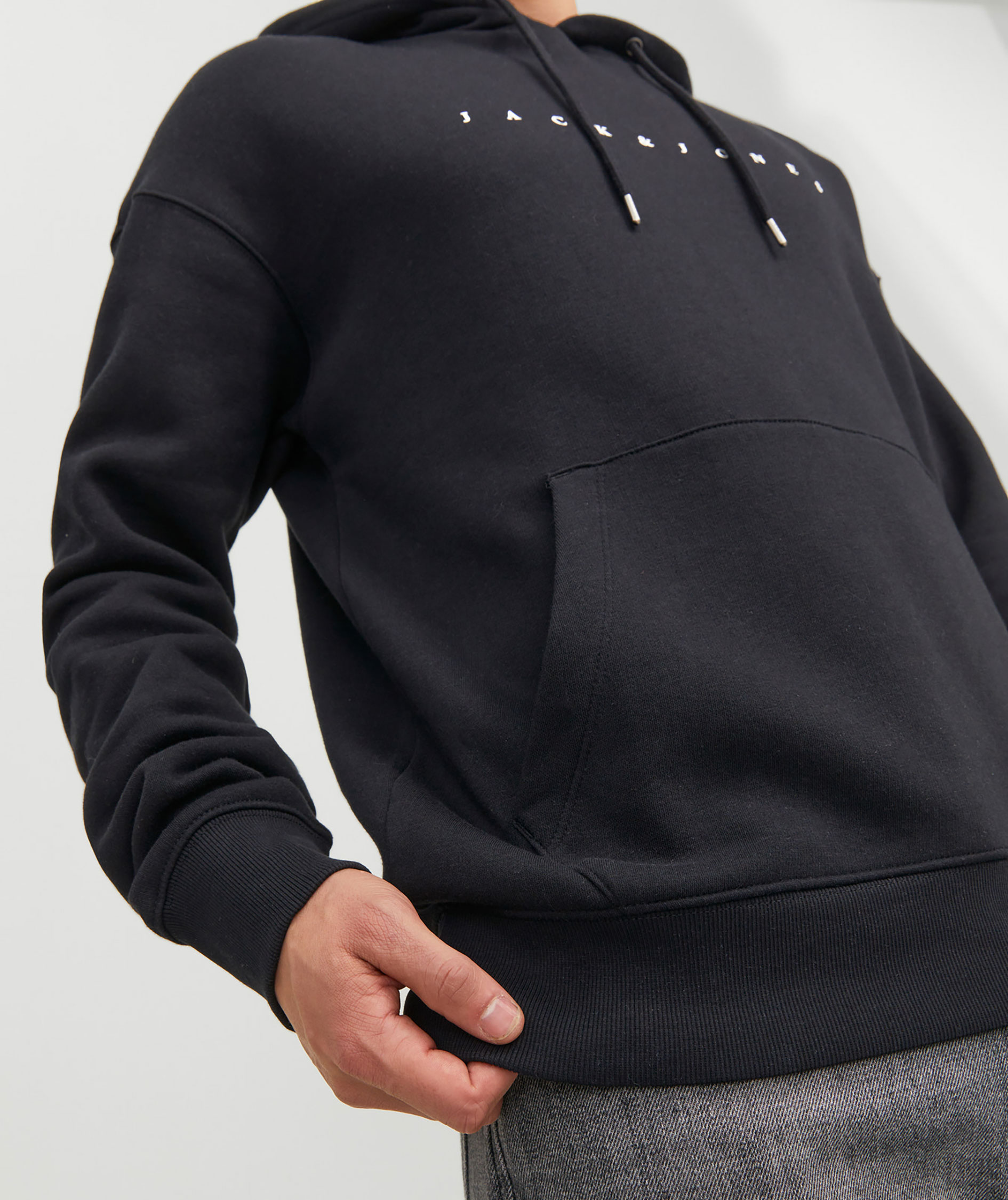 Jack & Jones JJESTAR Hoodie, Black, large image number 4