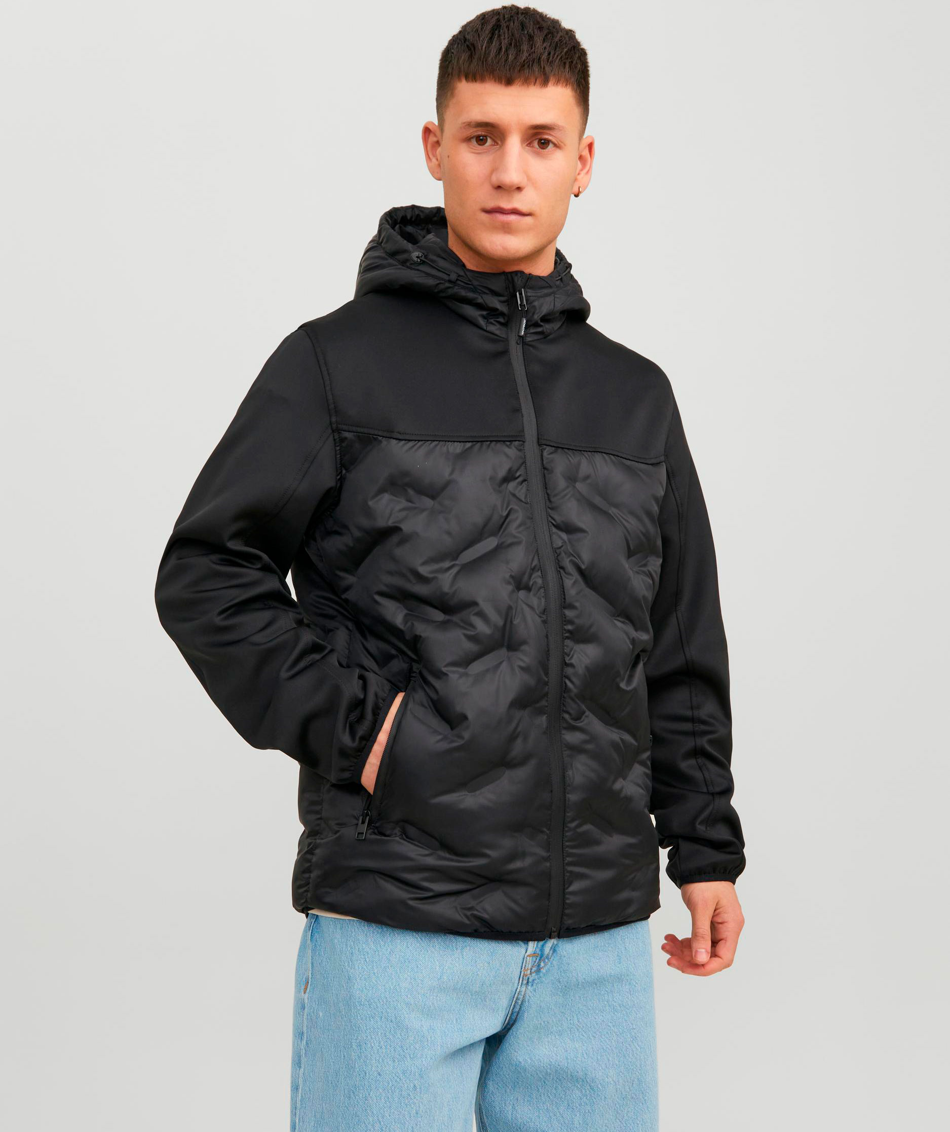 Jack & Jones JJEMULTI HEAT hybridjacka, Black, large image number 1