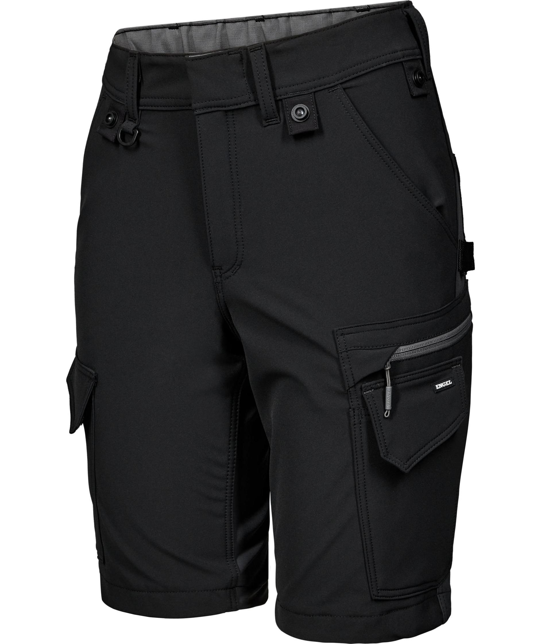Engel Entire women's work shorts full stretch, Black/Anthracite Grey, large image number 4