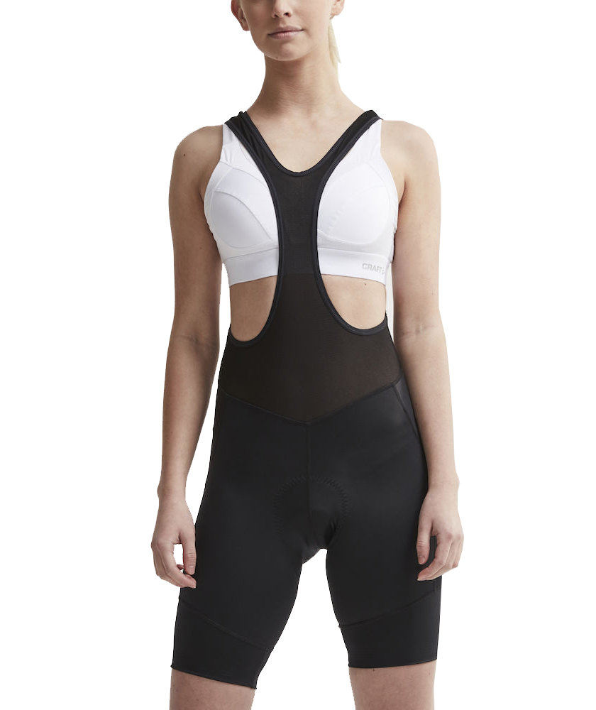 Craft Essence Damen bib Fahrradshorts, Schwarz, large image number 2