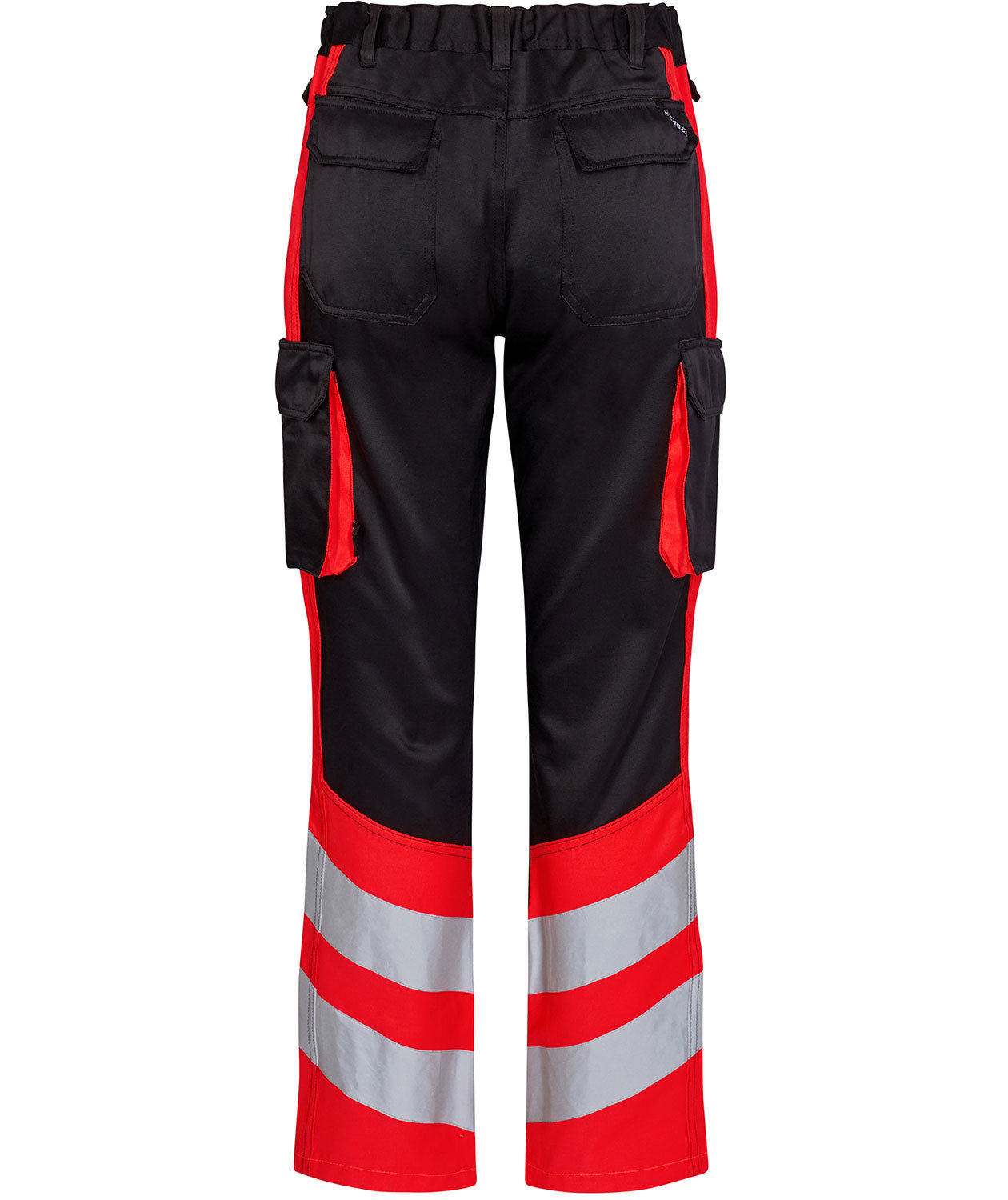 Engel Safety Light arbeidsbukse, Svart/Hi-Vis R&oslash;d, large image number 1