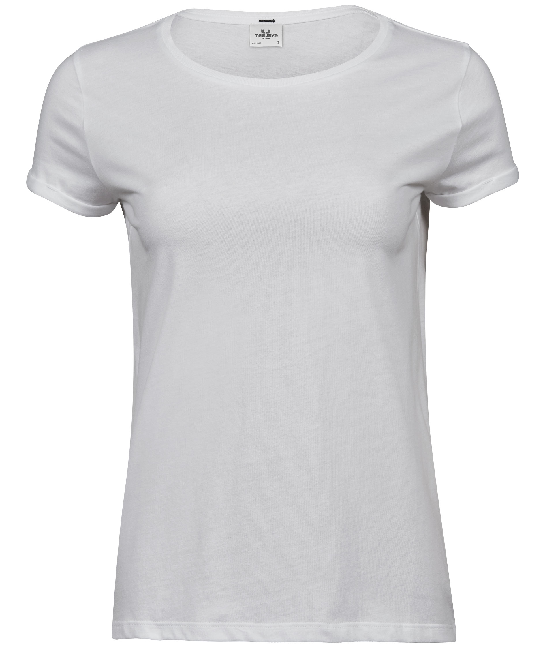 Tee Jays roll-up women's T-shirt, White, large image number 0
