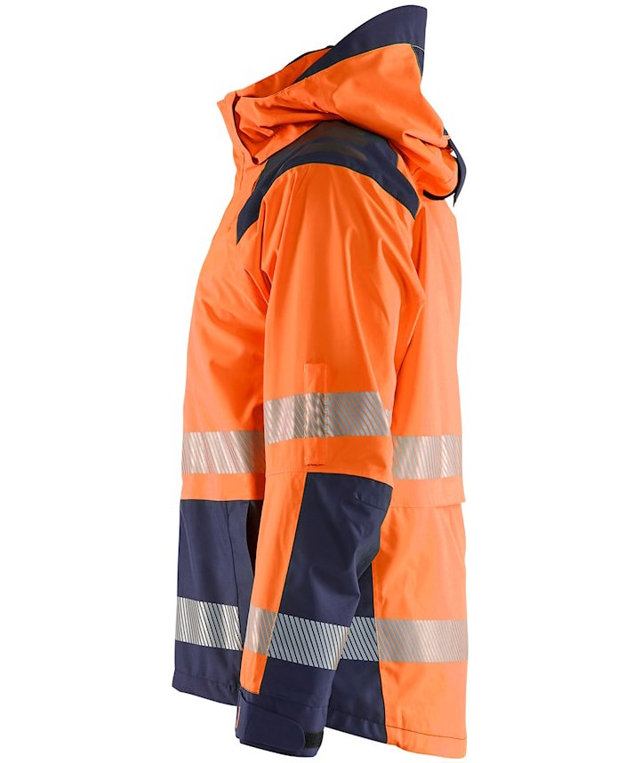 Bl&aring;kl&auml;der skaljakke, Hi-Vis Orange/Marine, large image number 8