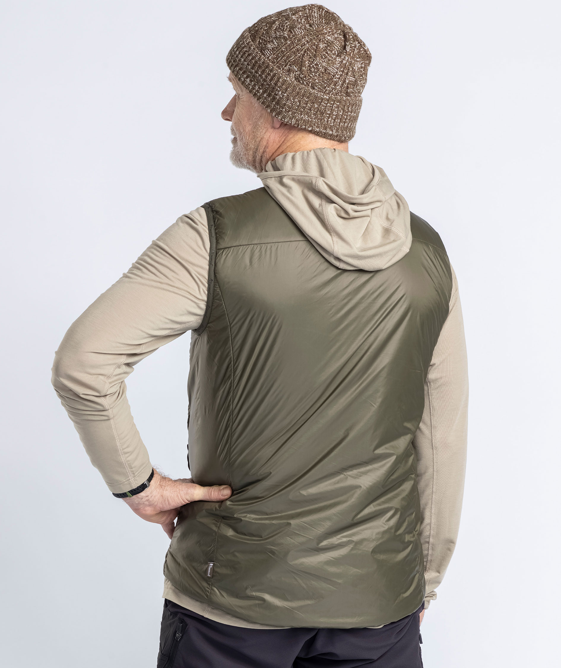 Pinewood Wool Insulation vest, Moss green, large image number 3