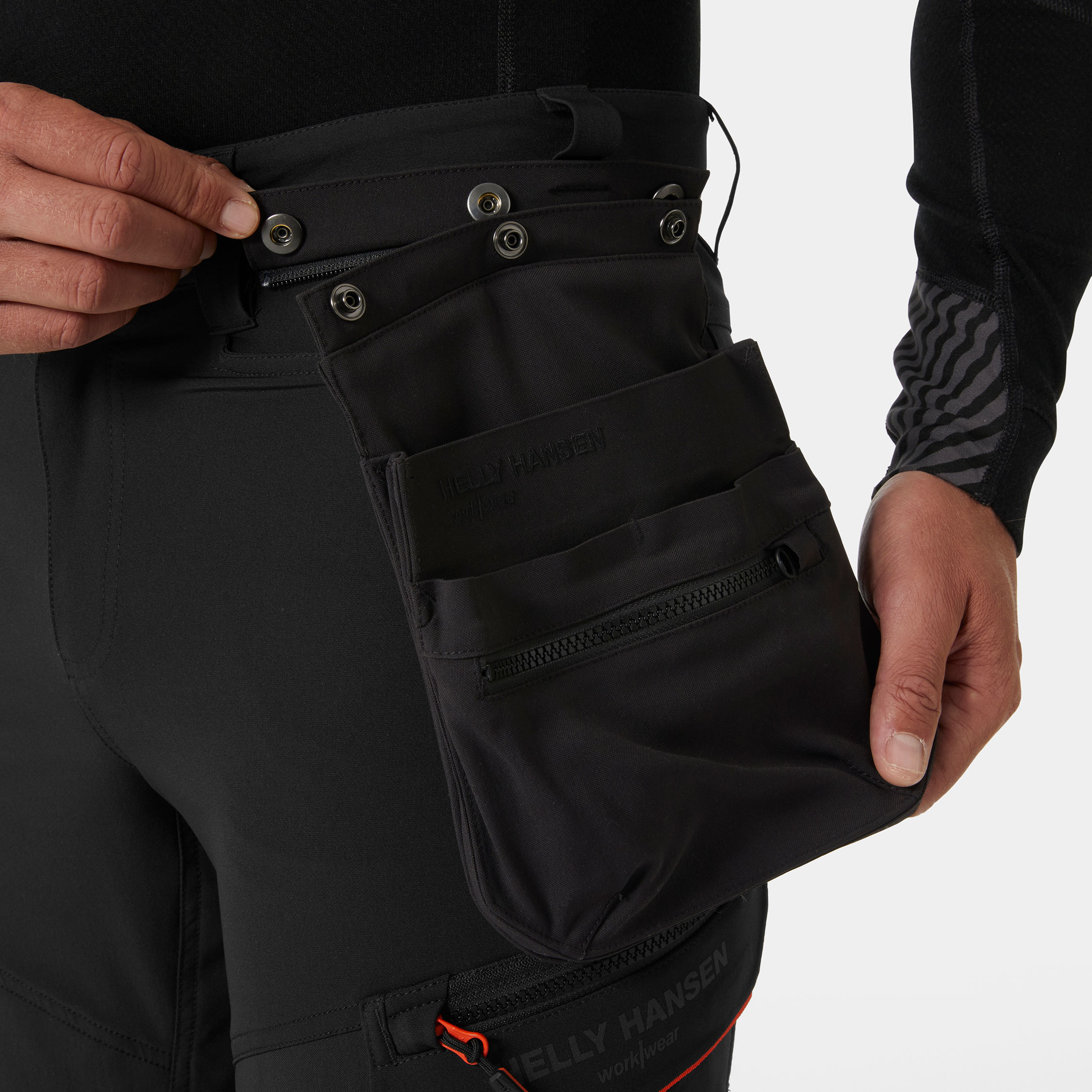 Helly Hansen Kensington BRZ Connect&trade; arbeidsbukse, Black/Orange, large image number 4
