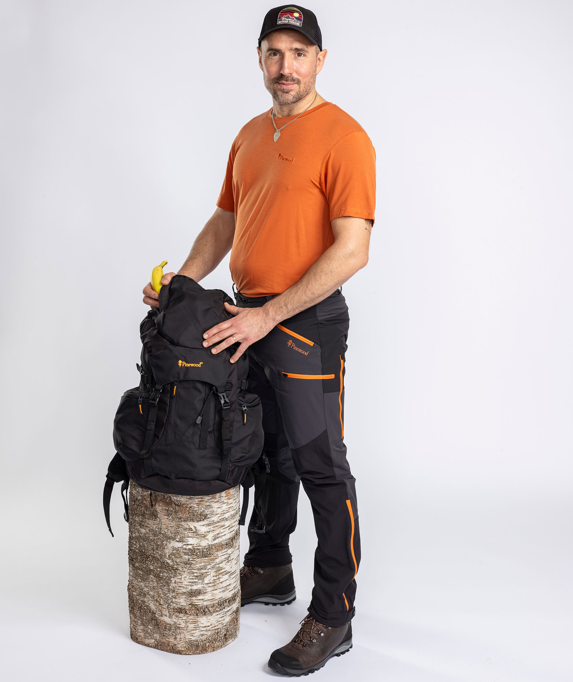 Pinewood Active Fast-Dry T-shirt, Burned Orange, large image number 3