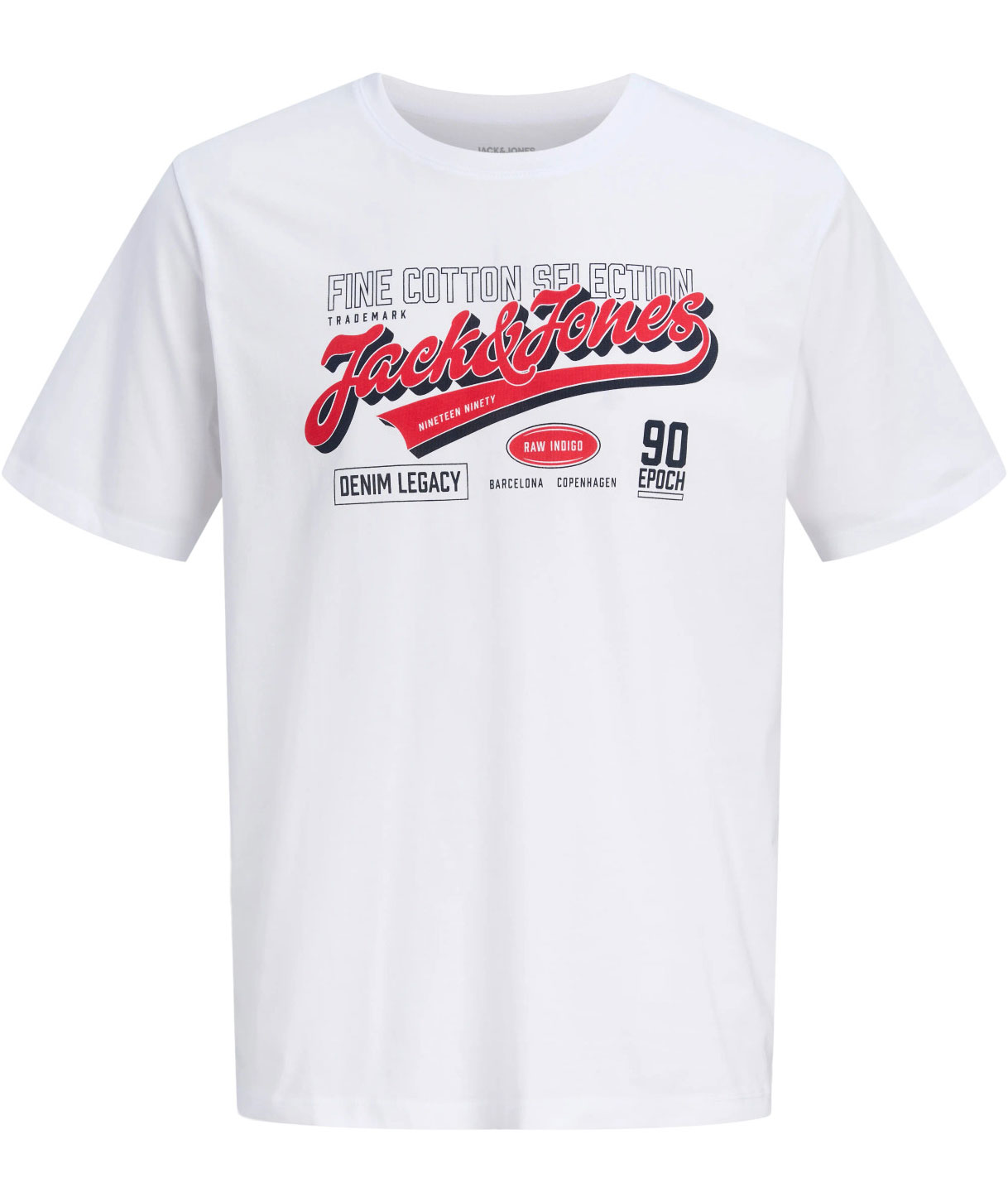Jack & Jones JJELOGO T-skjorte, Hvit, Hvit, swatch