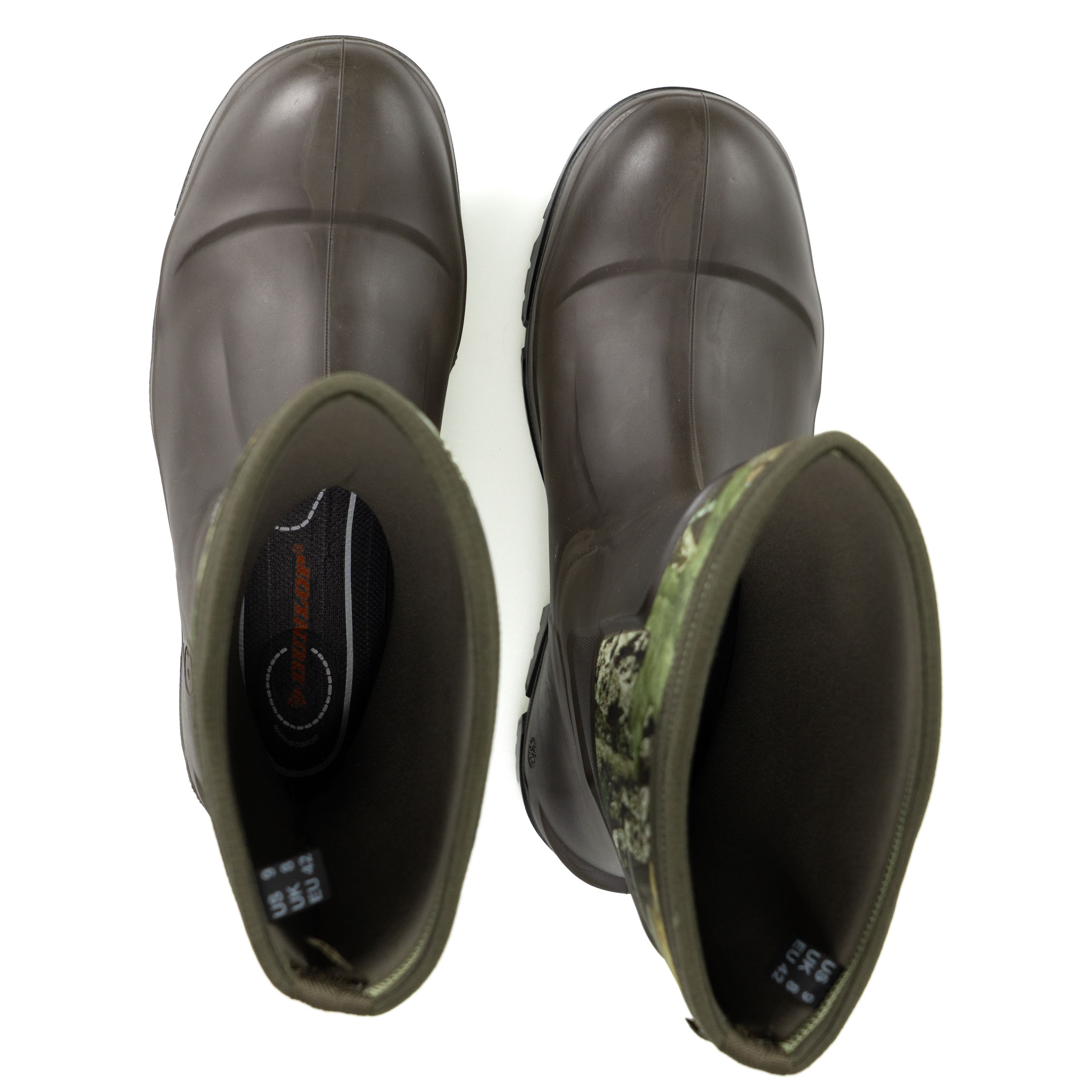 Dunlop Snugboot Trailblazer rubber boots, Brown/Green, large image number 5