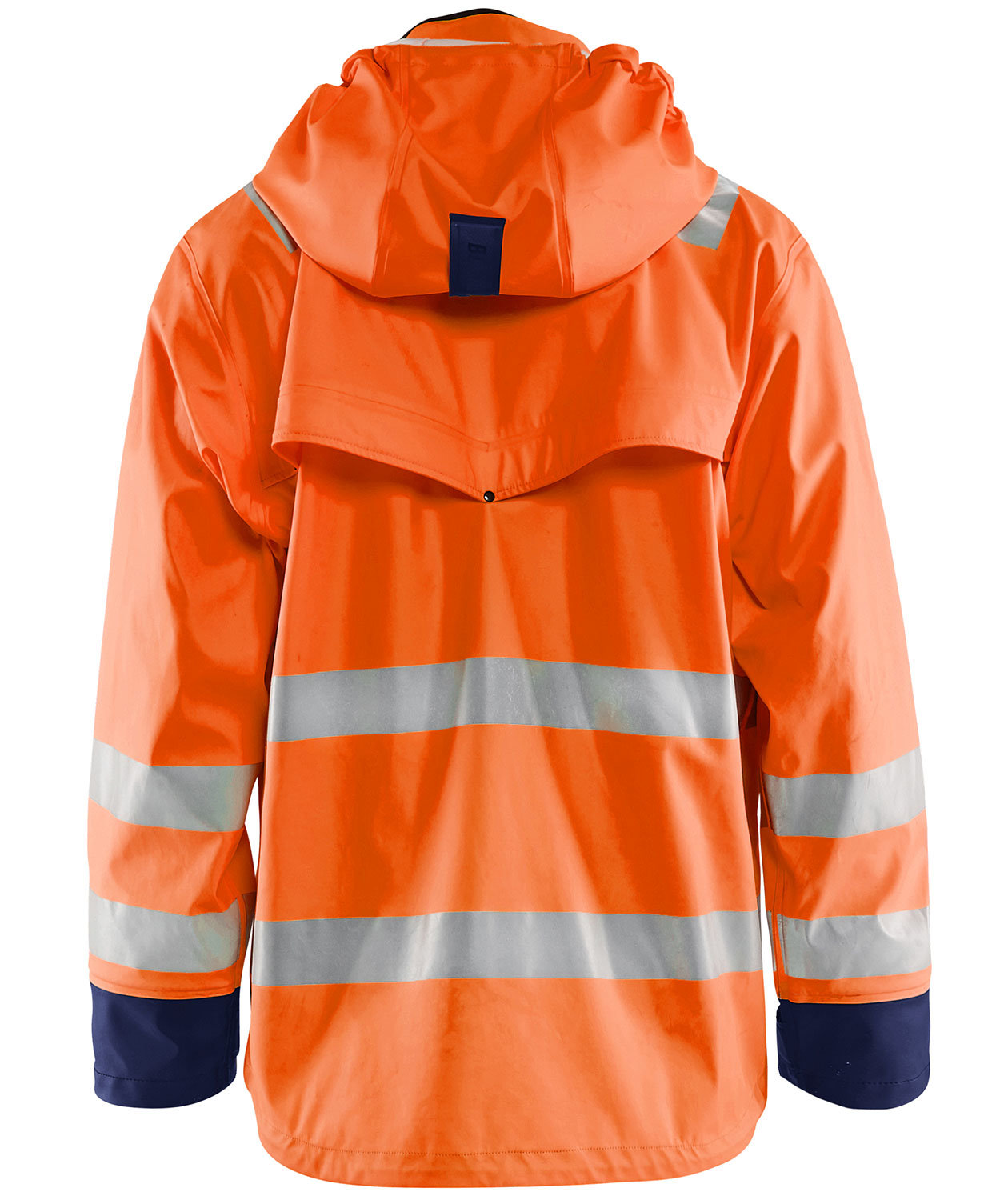 Bl&aring;kl&auml;der Heavy Weight regnjakke, Oransje/Marine