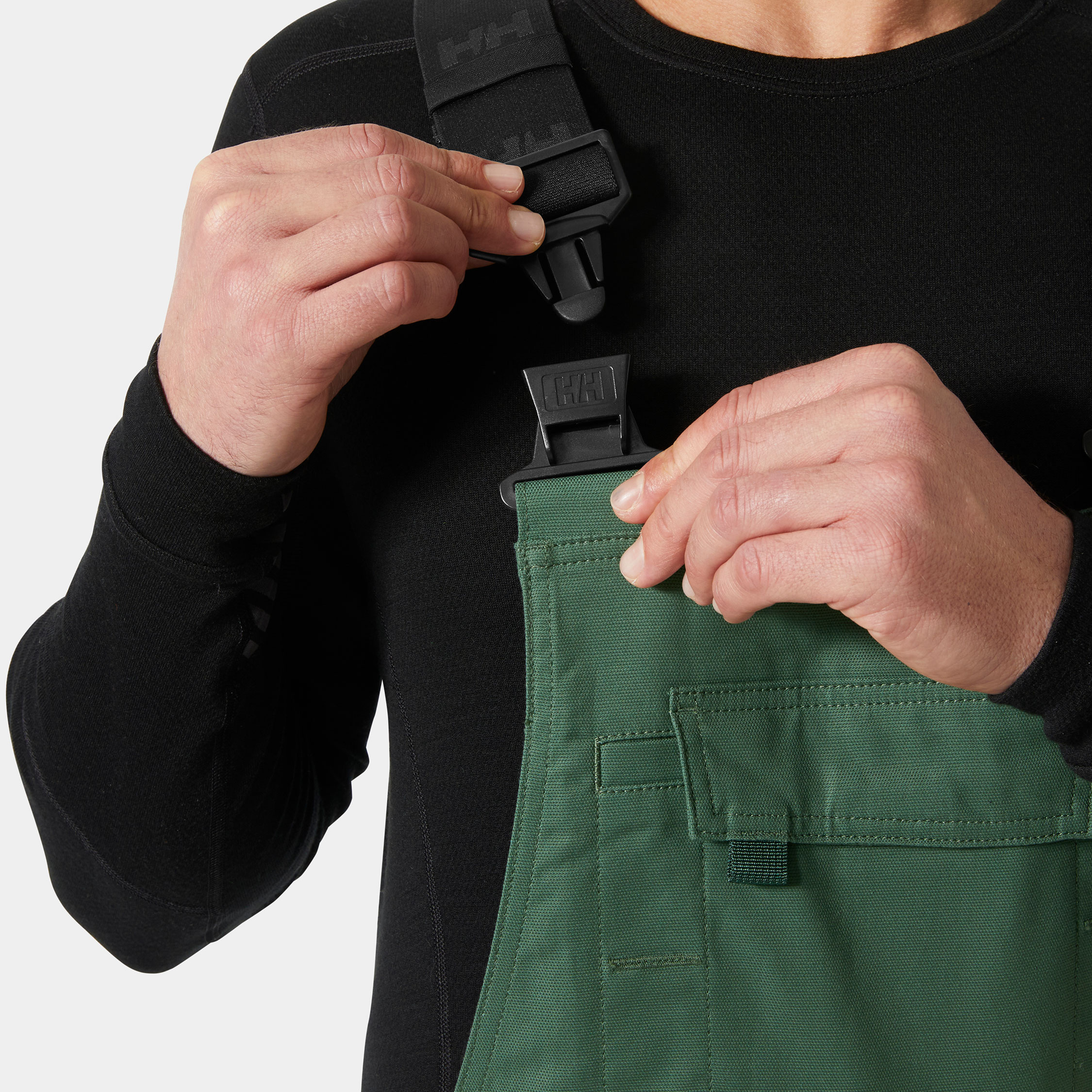 Helly Hansen Oxford 4X Connect&trade; bib and brace full stretch, Spruce/Darkest Spruce, large image number 4