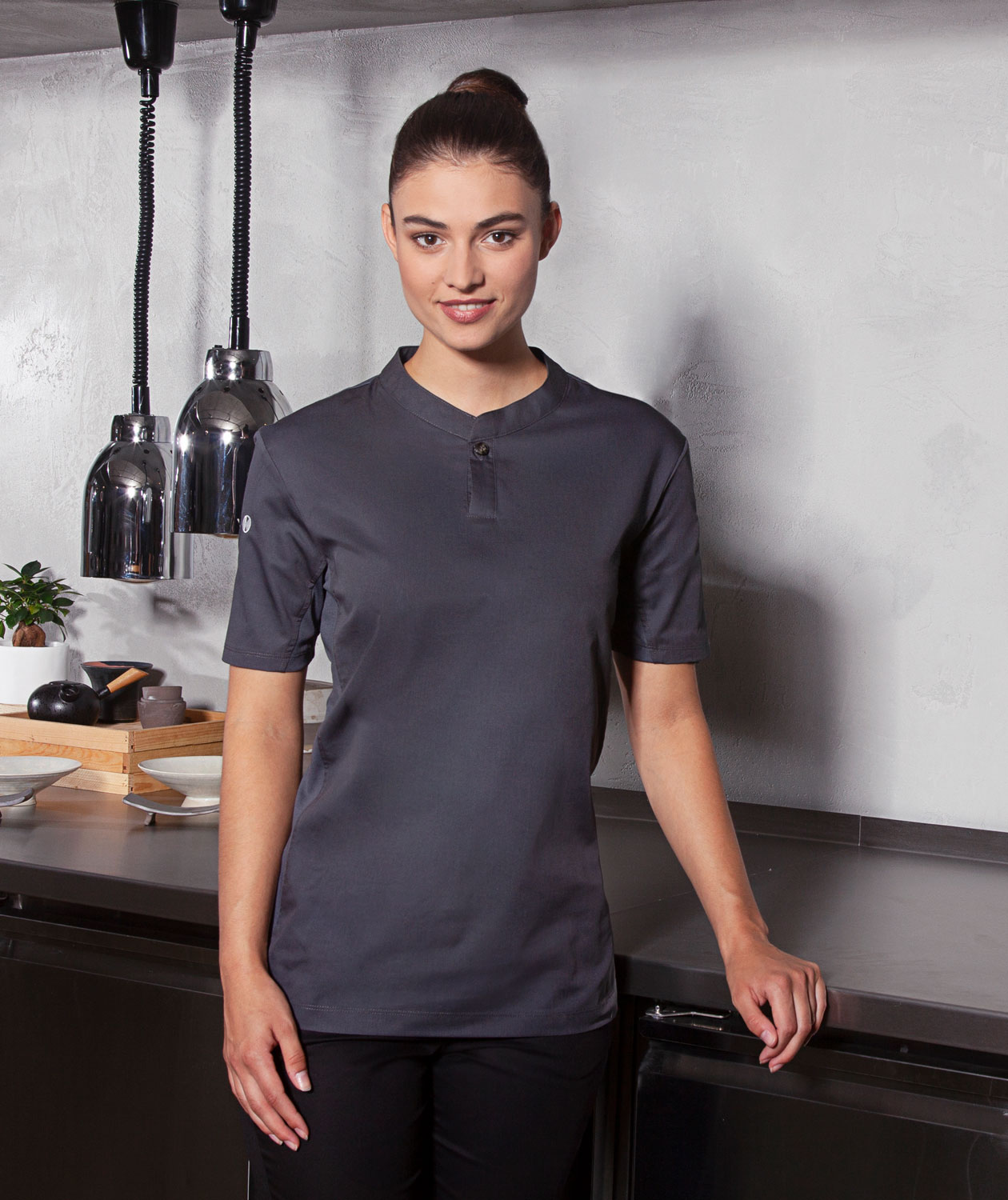 Karlowsky Performance women's polo shirt, Anthracite