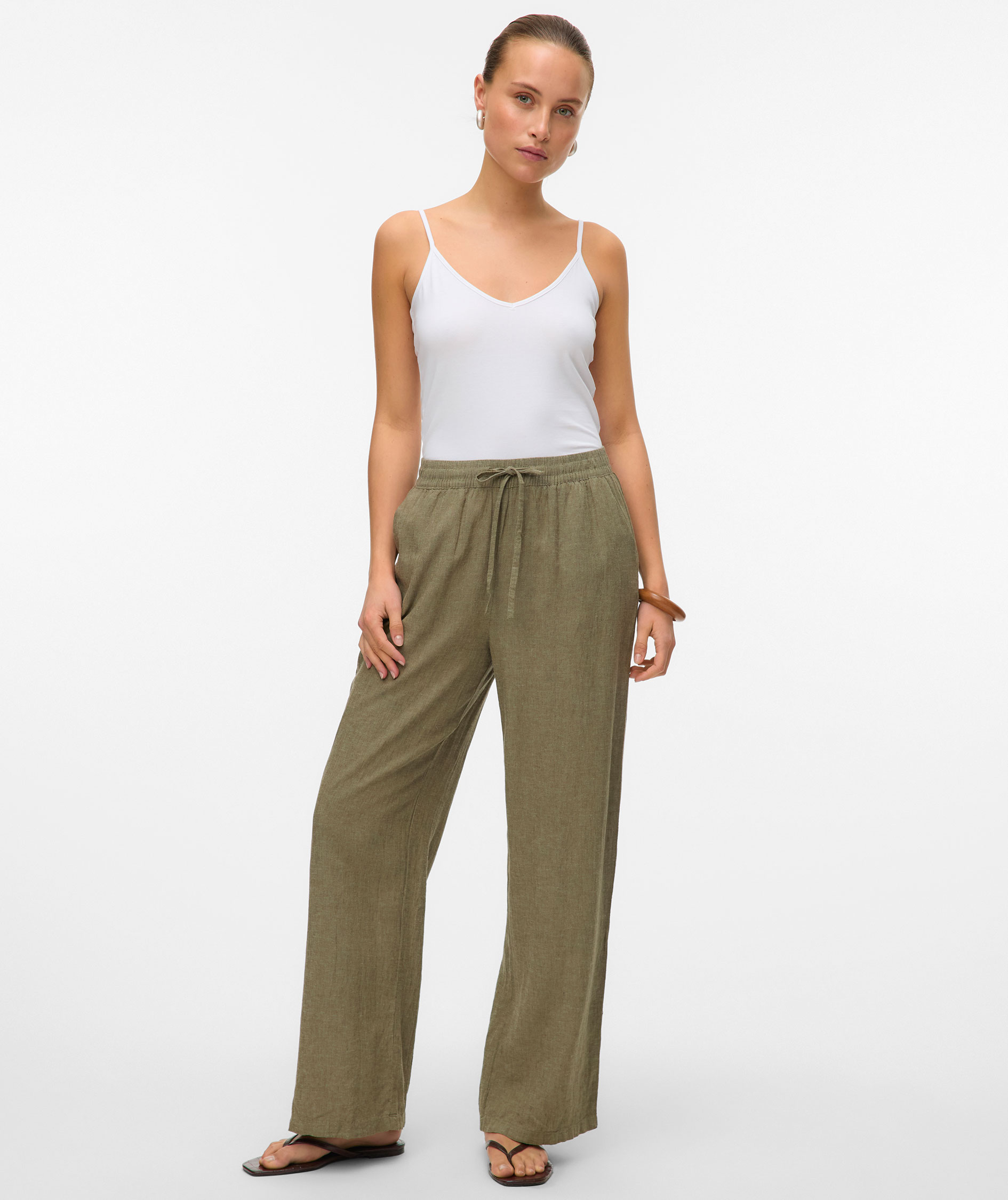 Vero Moda VMLINN women's linen trousers