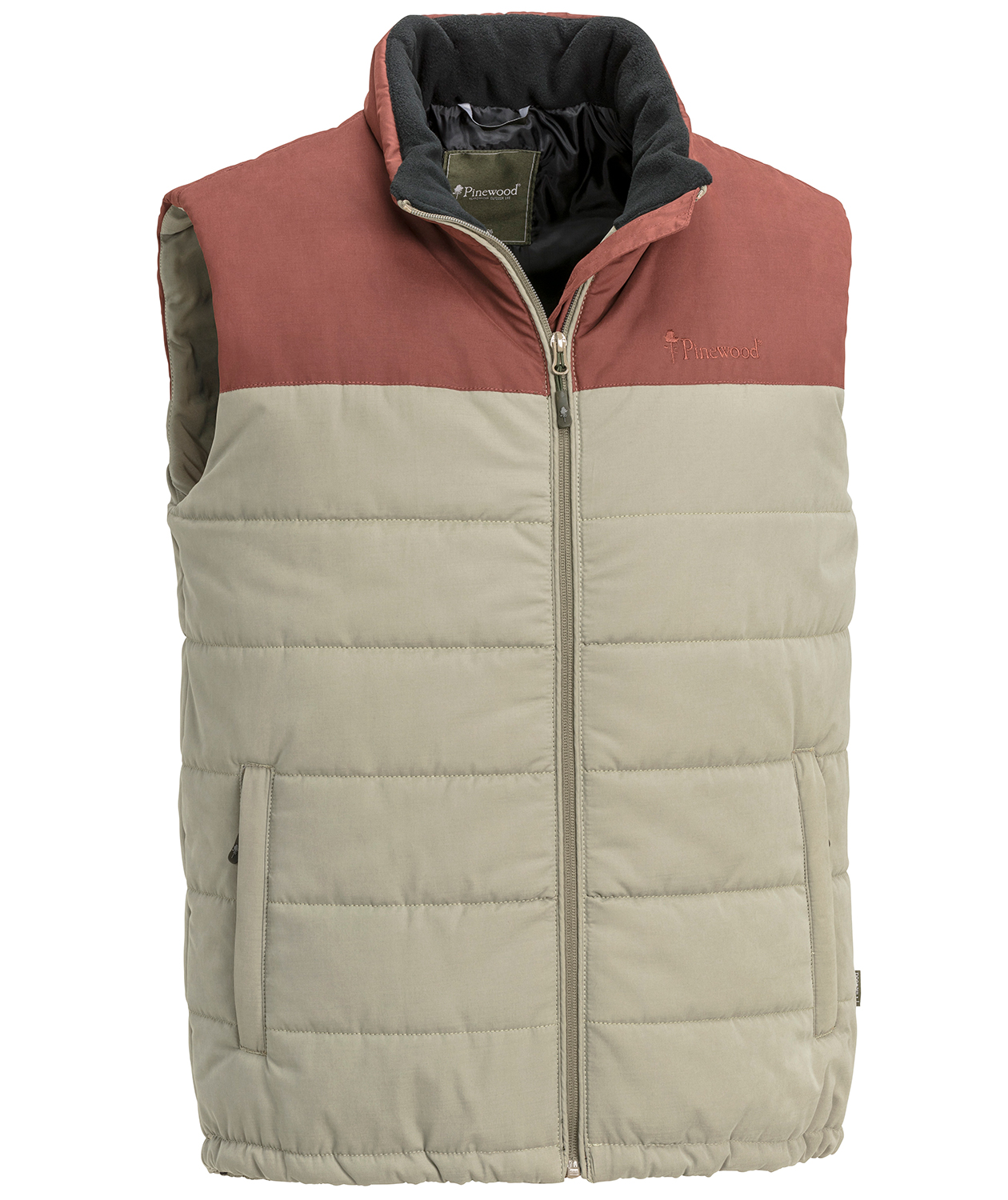 Pinewood V&auml;rnamo vatteret vest, Mole Brown/Dark Copper, large image number 0