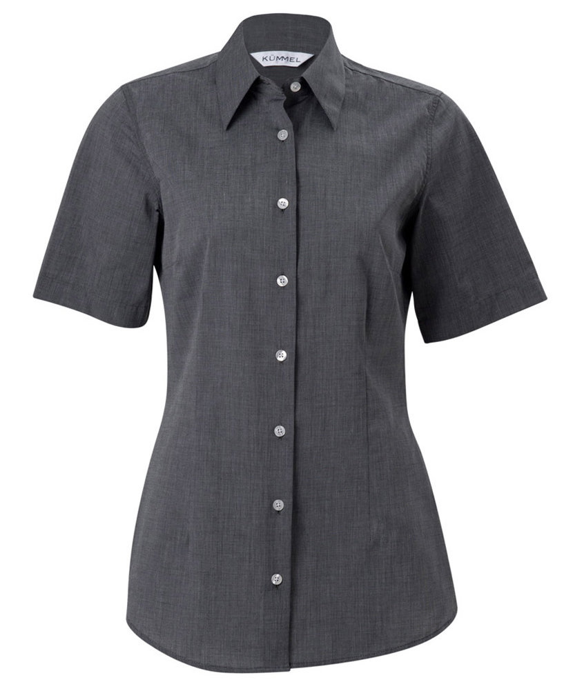 K&uuml;mmel Nicole fil-&aacute;-fil kort&auml;rmad skjorta dam, Antracitgr&aring;