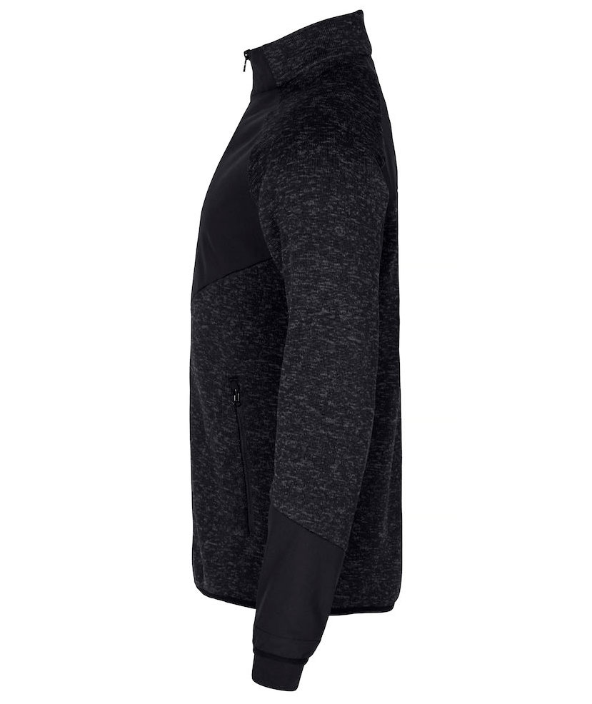 Clique Haines fleece jacket, Black, large image number 2