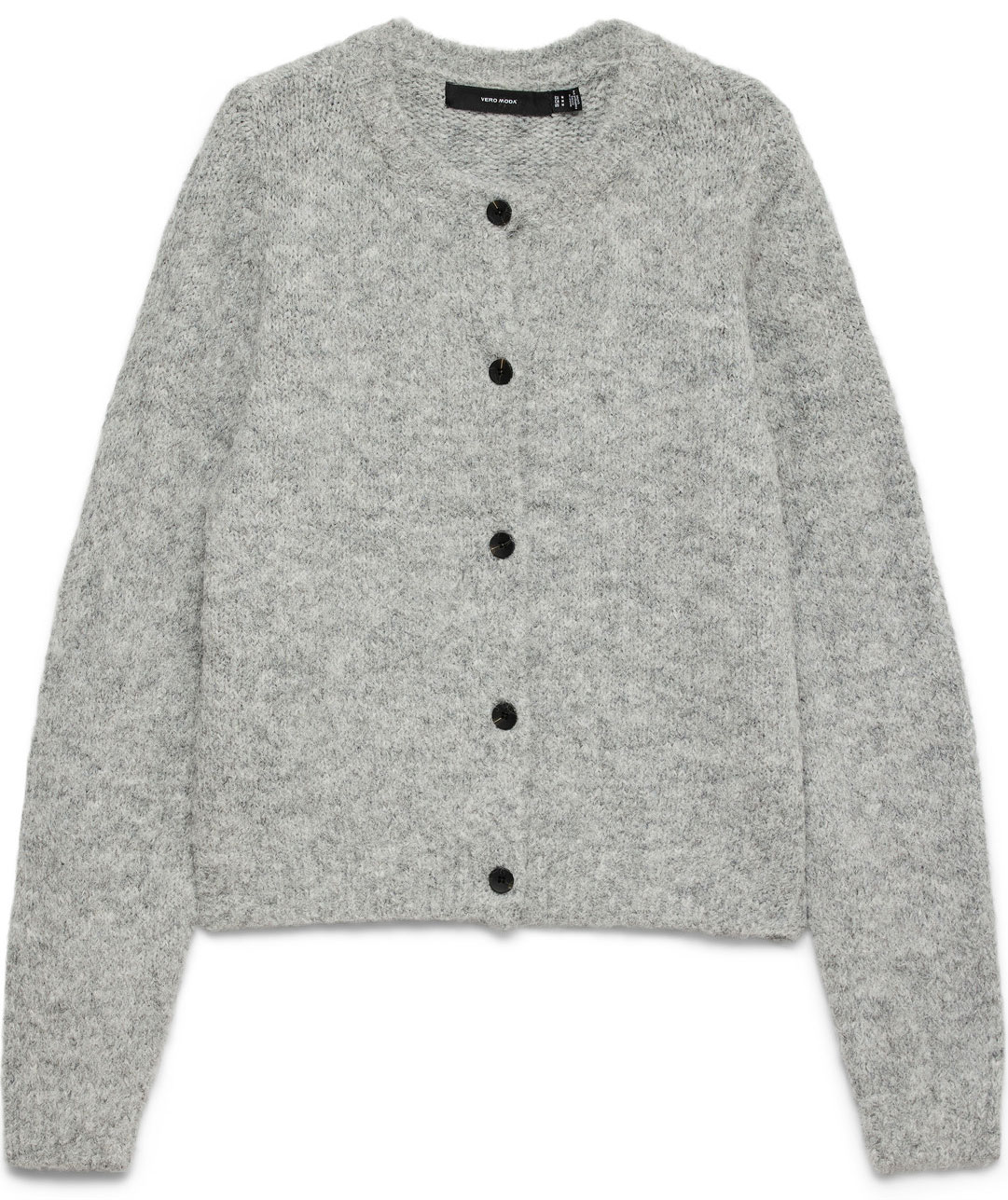 Vero Moda VMNOVAH dame strik cardigan, Medium Grey Melange
