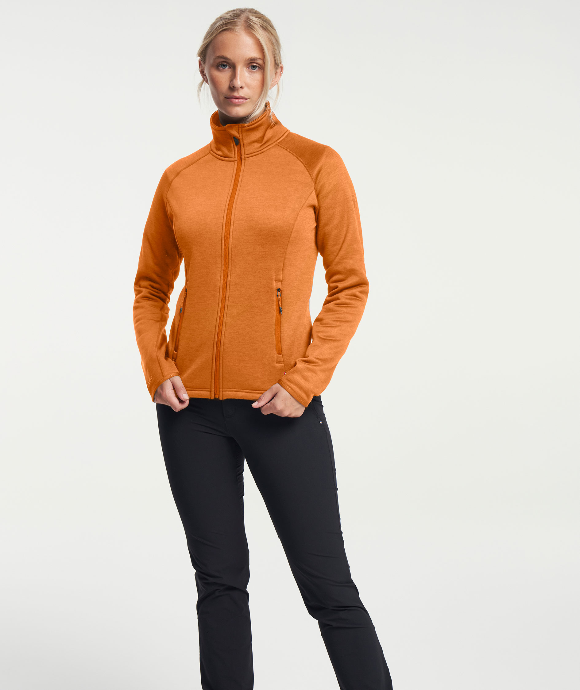 Tenson TXlite dame cardigan, M&oslash;rk Oransje