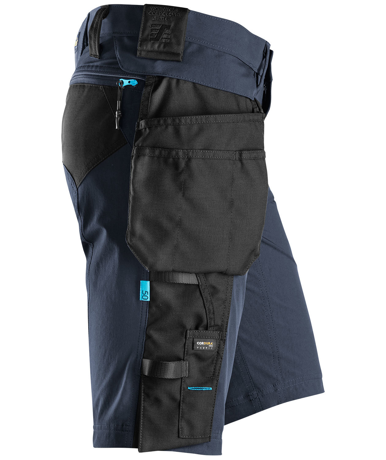 Snickers LiteWork craftsman trousers 6108 full stretch, Navy/Black, large image number 3