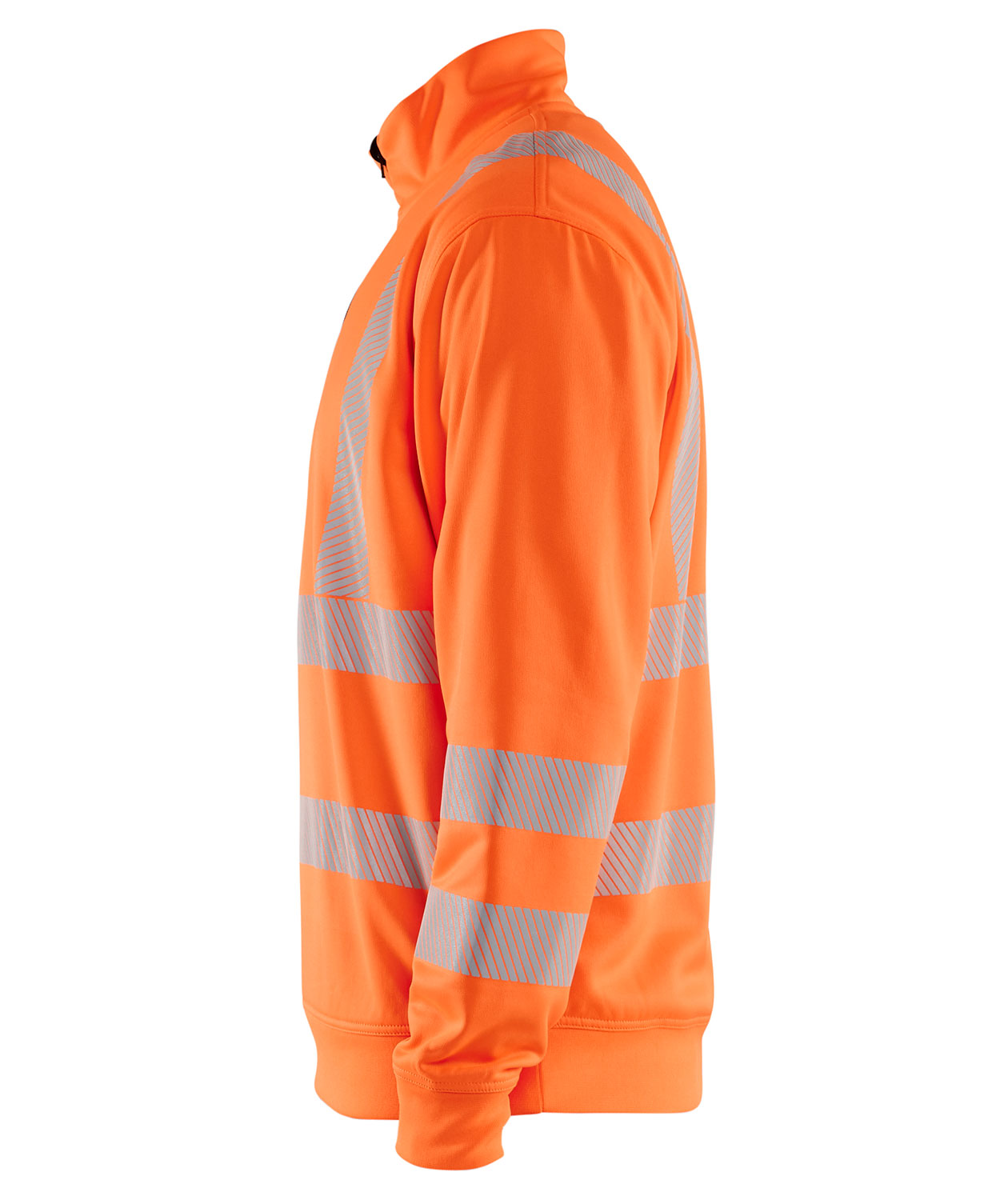Bl&aring;kl&auml;der half zip sweatshirt, Hi-vis Orange, large image number 3