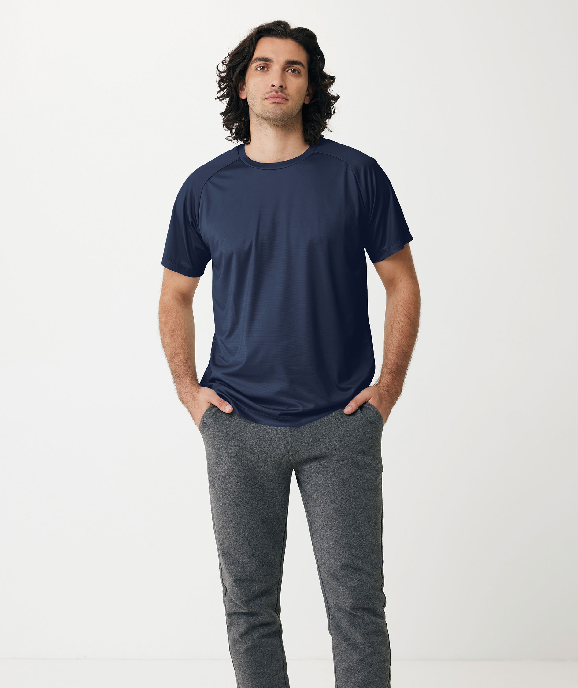 Iqoniq Tikal sports T-shirt, Marinebl&aring;