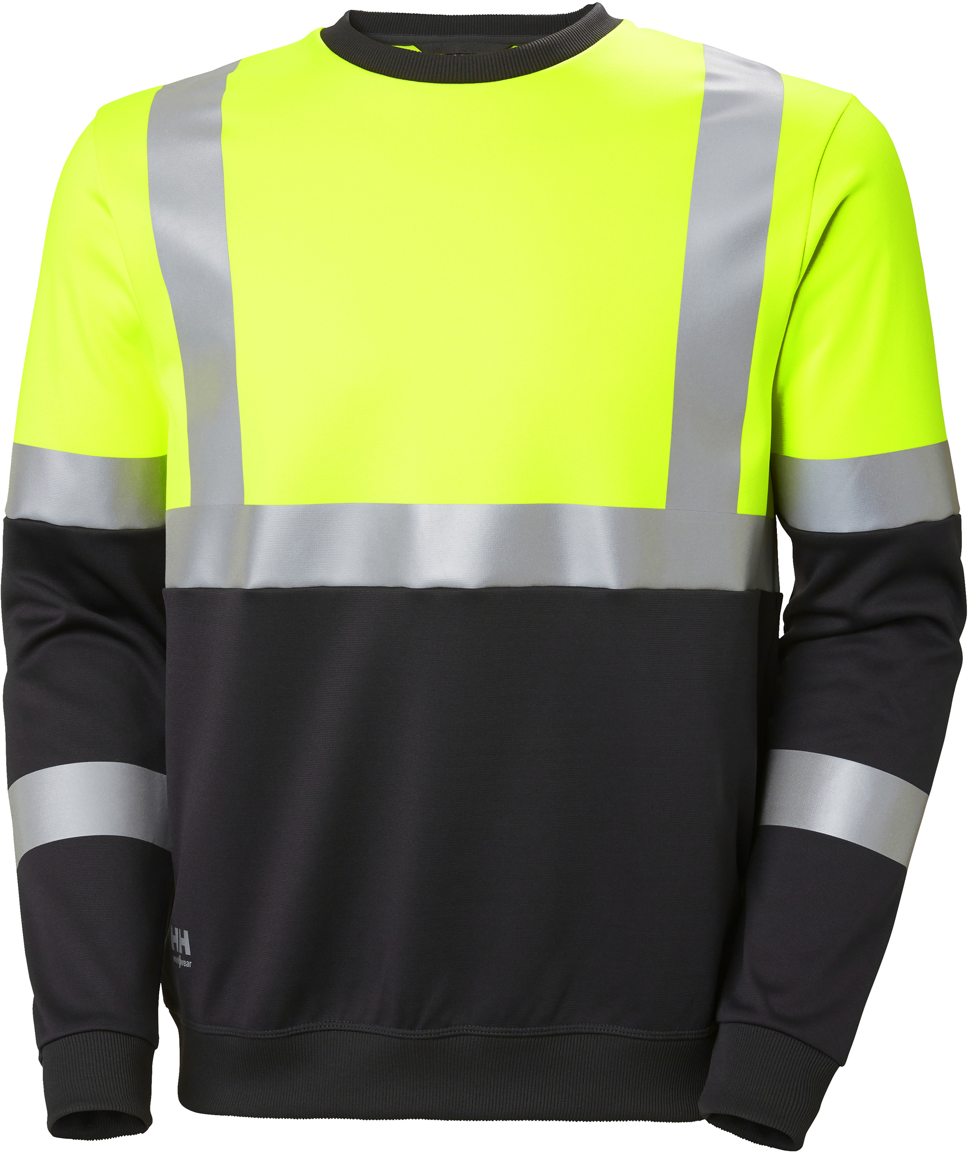 Helly Hansen Addvis sweatshirt, Hi-vis Gul/Ebony, Hi-vis Gul/Ebony, swatch