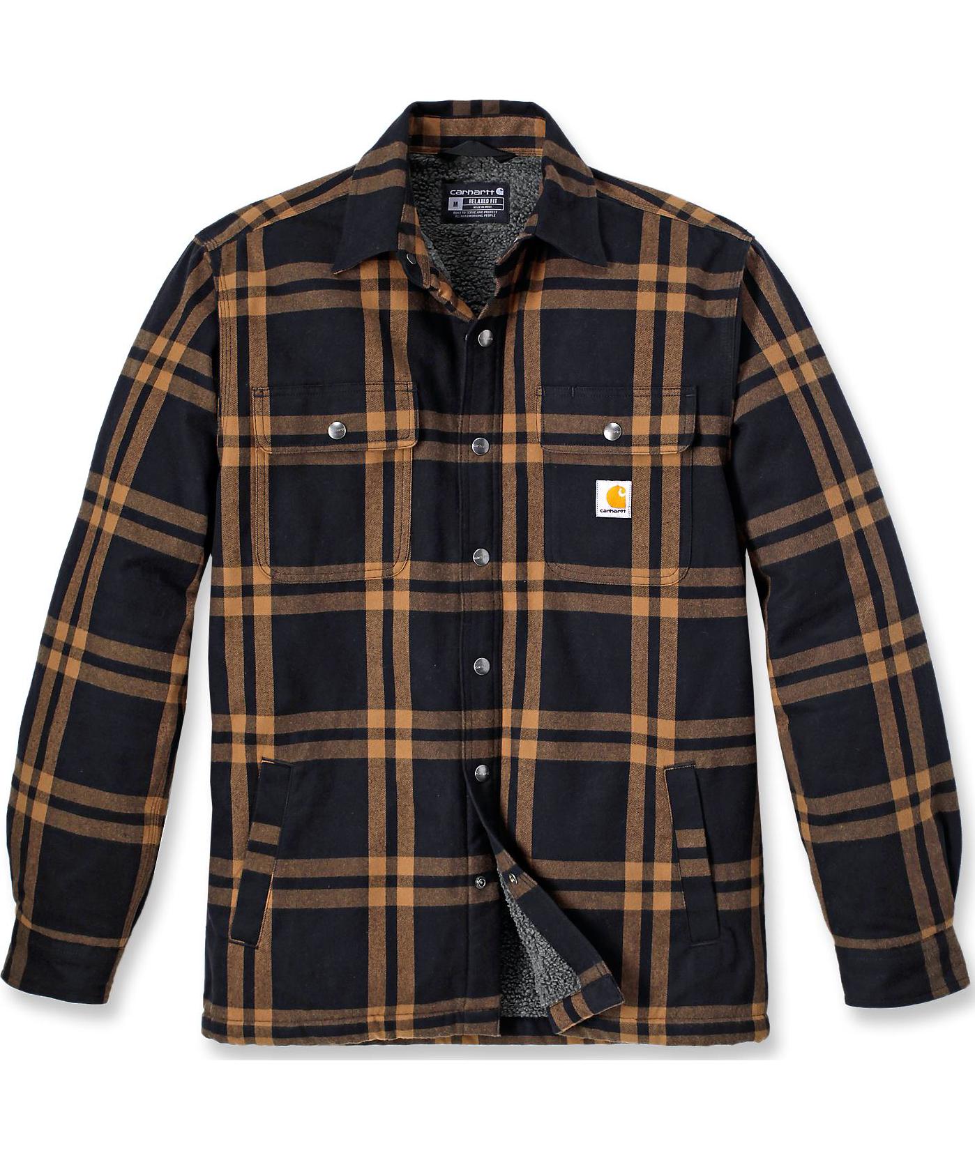 Carhartt flannell skjortjacka, Black