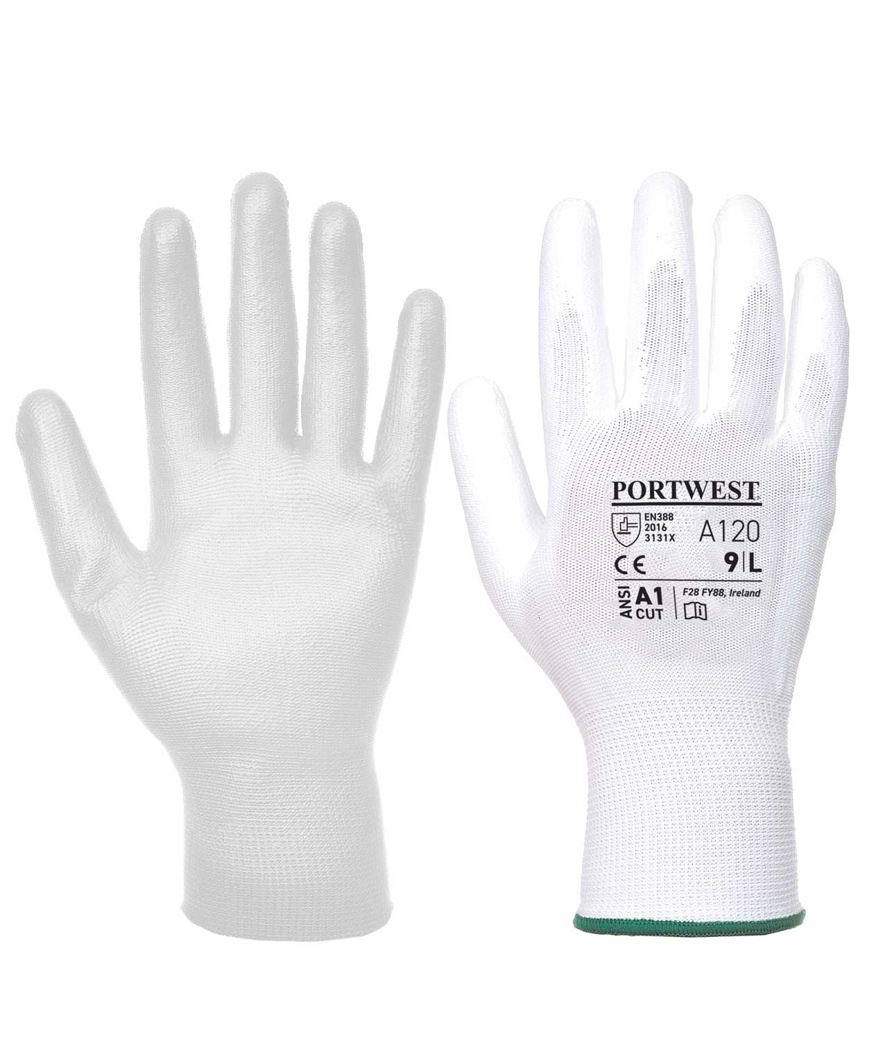Portwest A120 arbetshandskar, Vit