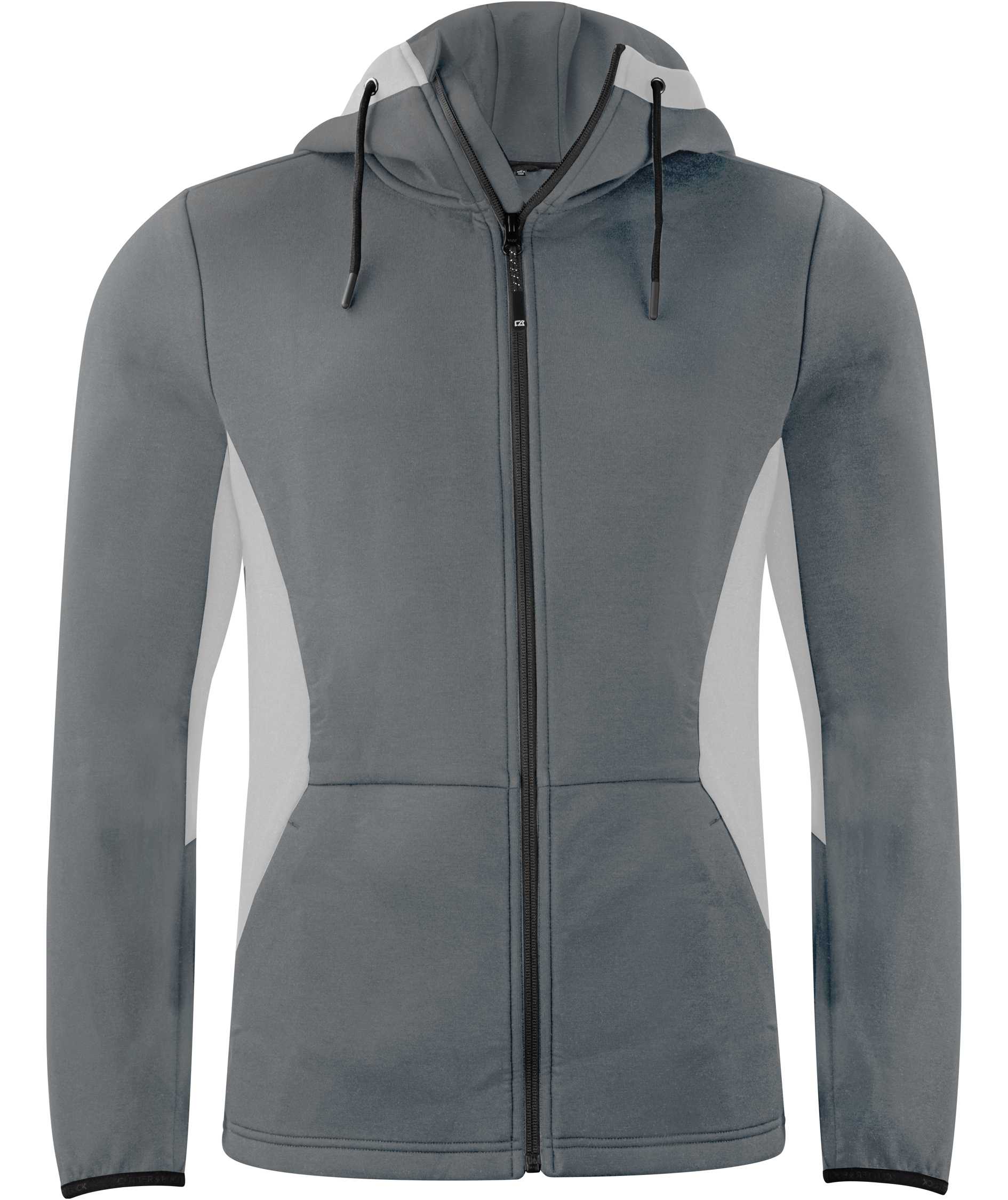 Cutter & Buck Pemberton hoodie med blixtl&aring;s, Pistol, Pistol, swatch